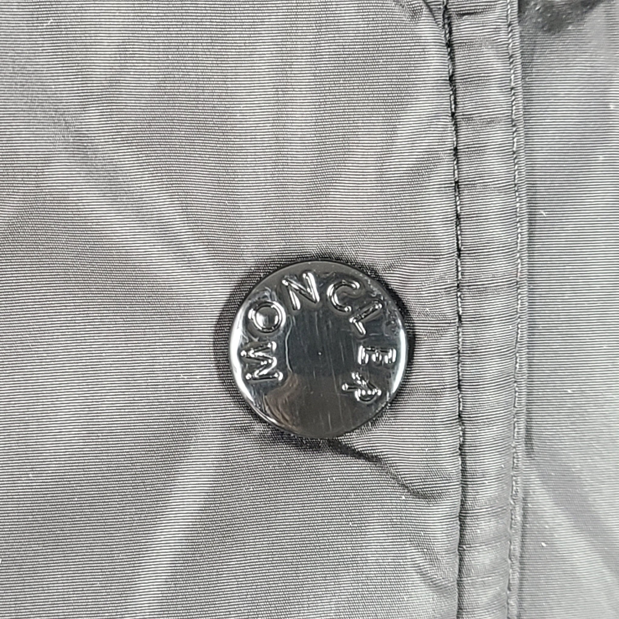 Authentic Moncler Khloe Shearling Long Down Jacket with Fur Black Sz 2 (US Sz M)