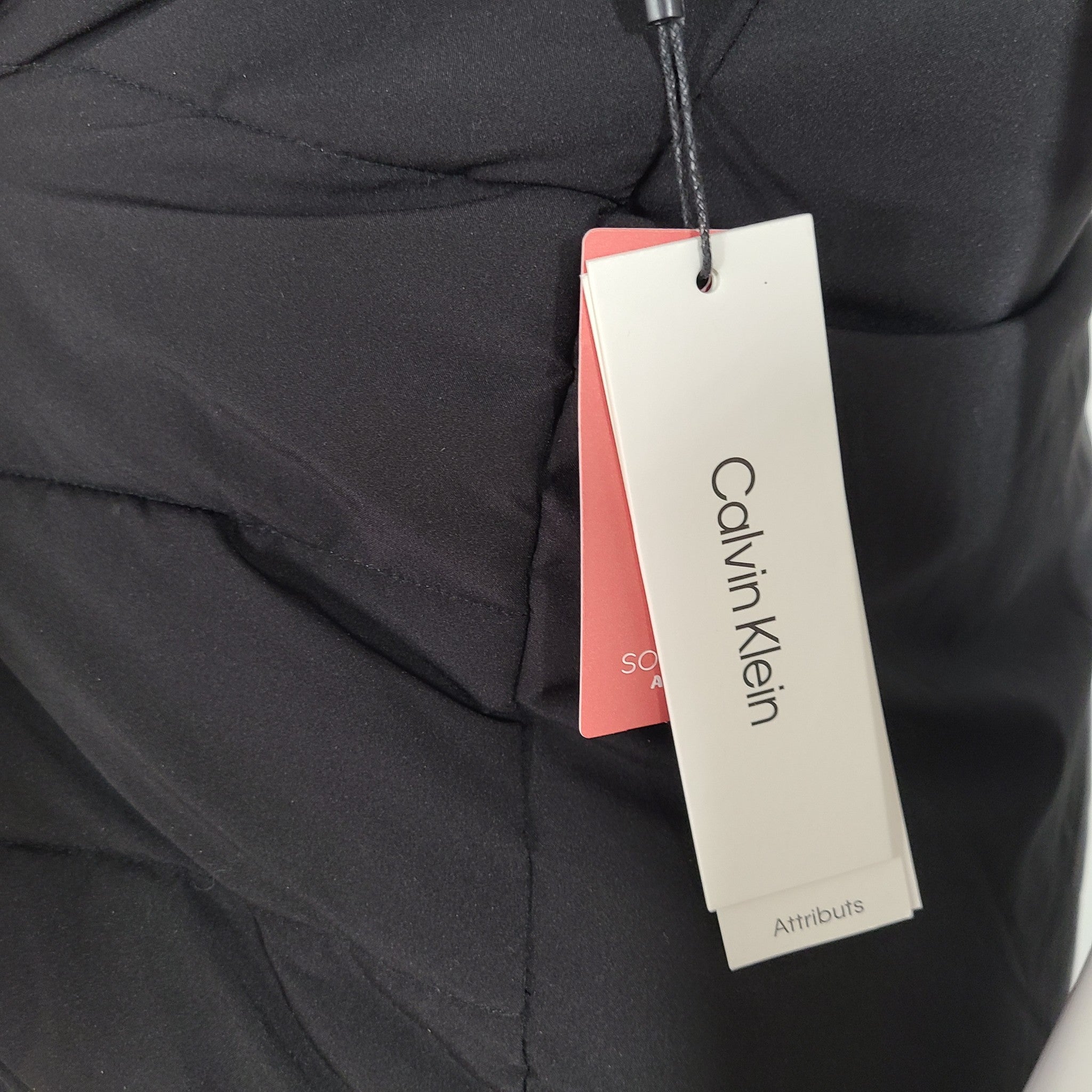 Calvin Klein Men's Puffer Quilted Vest Fully Lined Black