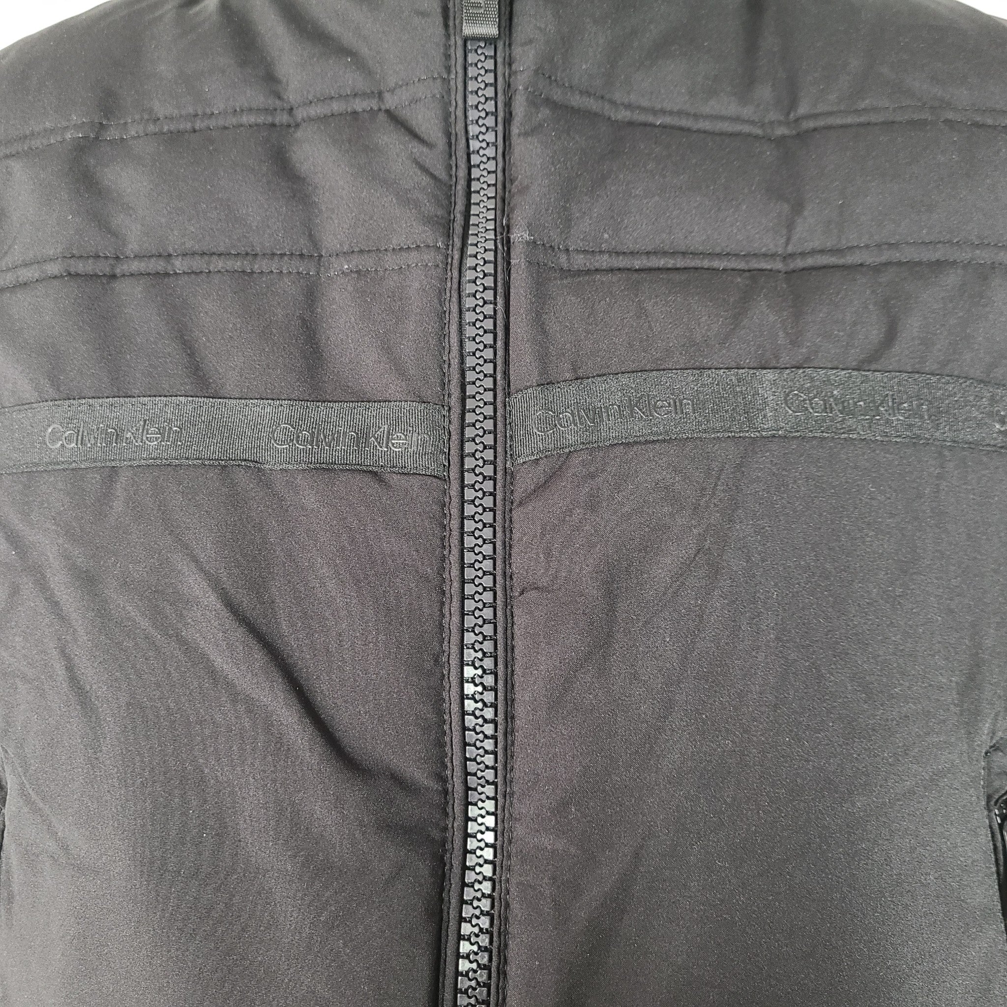 Calvin Klein Men's Puffer Quilted Vest Fully Lined Black