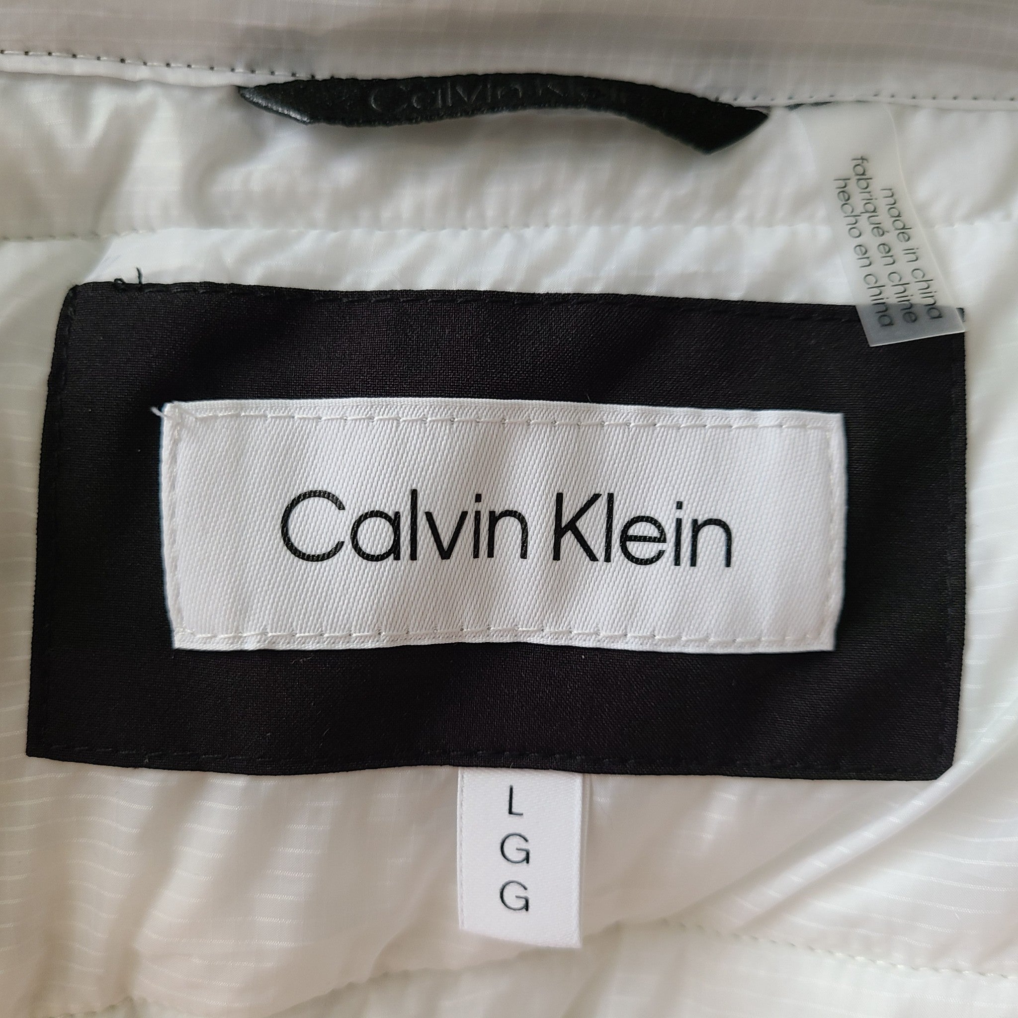 Calvin Klein Men's Puffer Quilted Vest Fully Lined Black