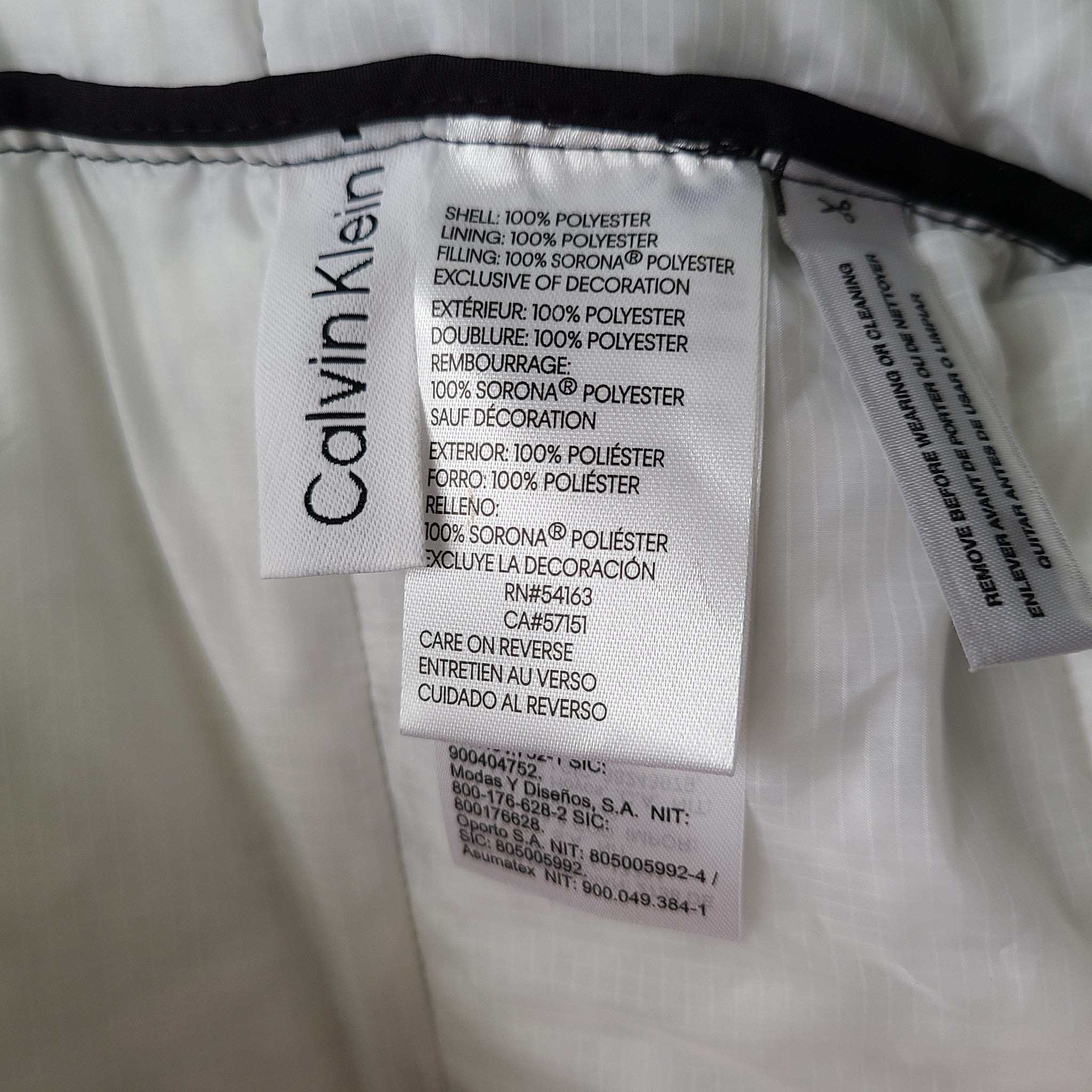 Calvin Klein Men's Puffer Quilted Vest Fully Lined Black