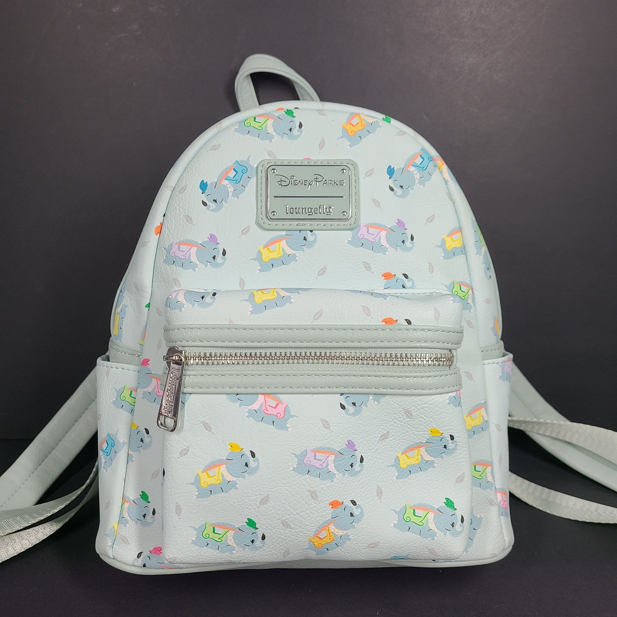 Disney Parks Loungefly Dumbo The Flying Elephant Mini Backpack Faux Leather