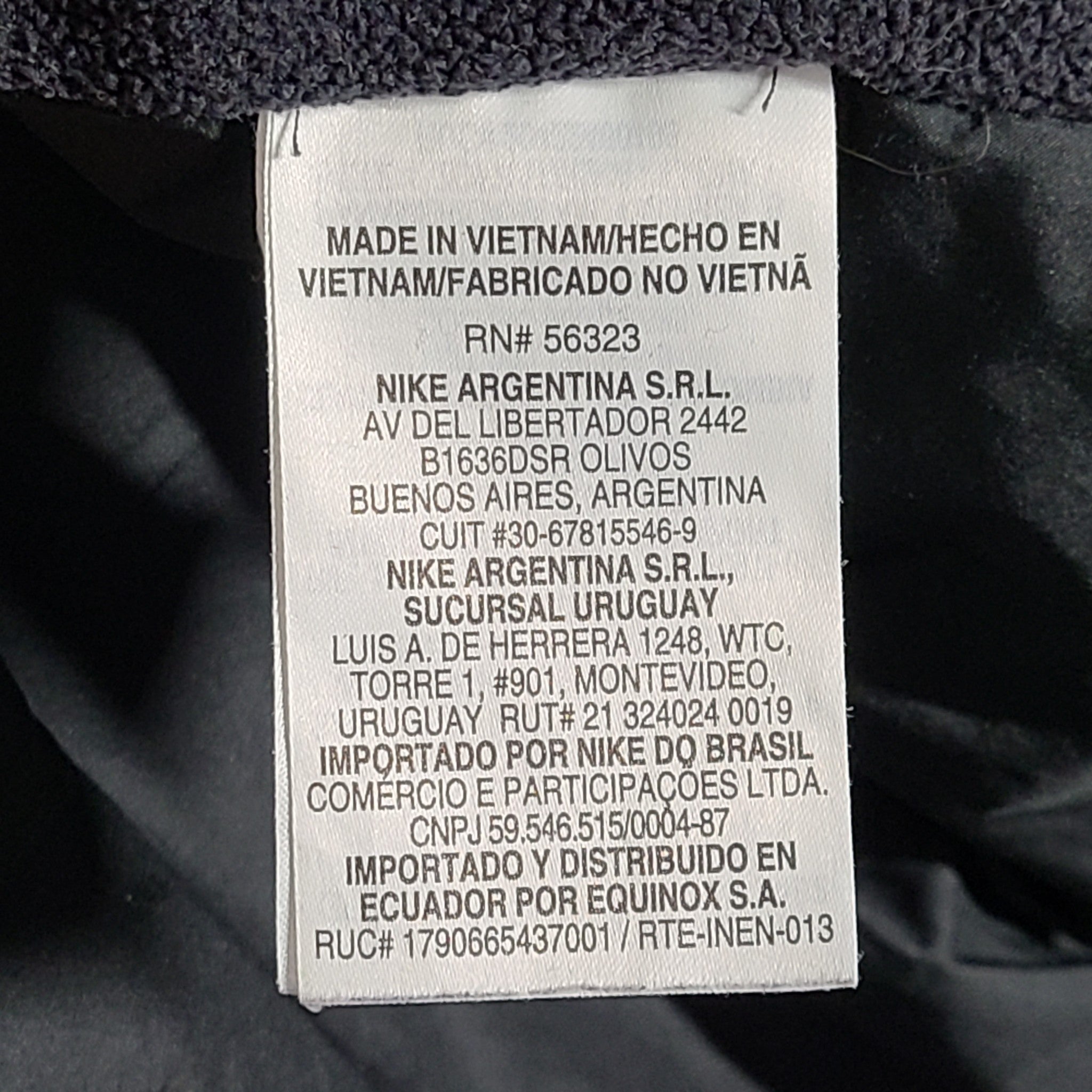 Nike Men's Bomber Jacket Lined Windrunner Warm Sport CD9234-010 Black/White XL