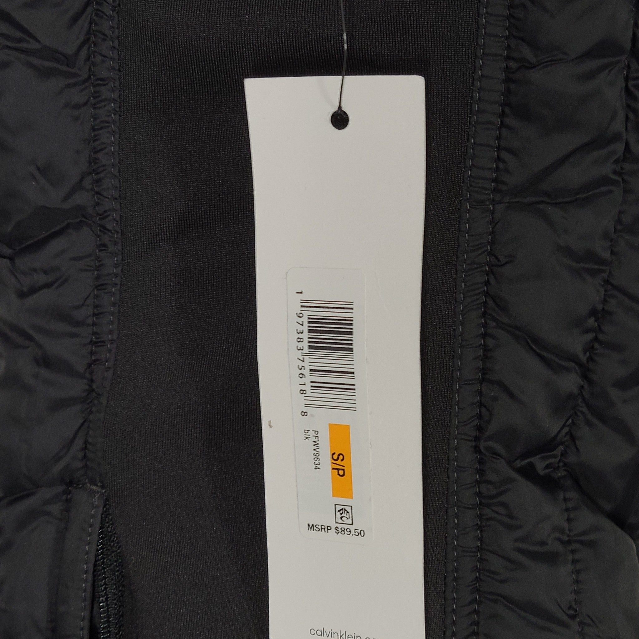 Calvin Klein Performance Women's Puffer Quilted Vest Fully Lined Black