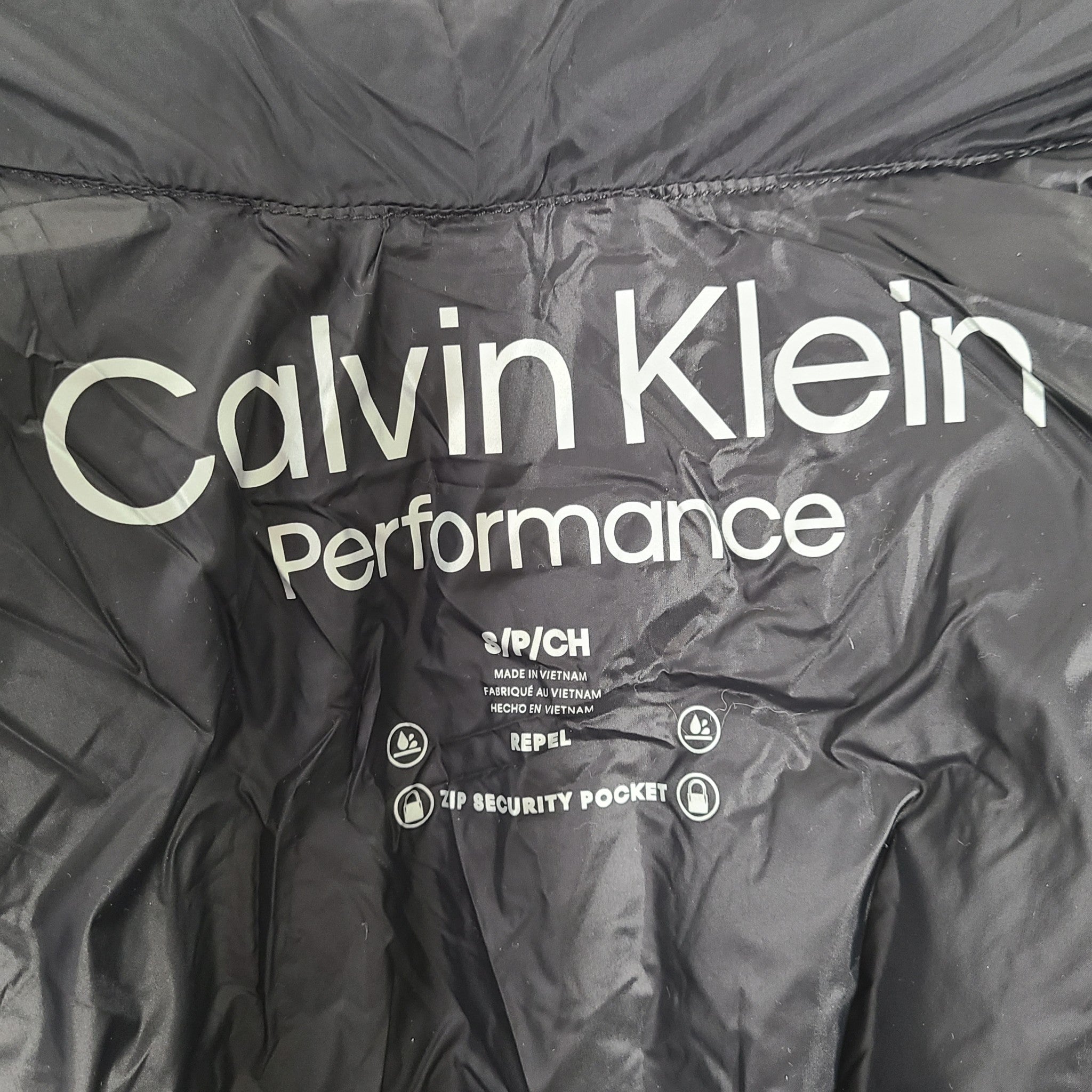 Calvin Klein Performance Women's Puffer Quilted Vest Fully Lined Black