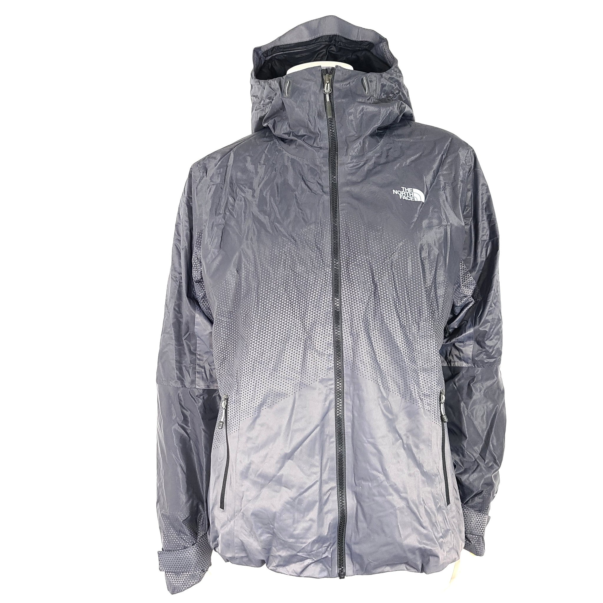 The North Face TNF Women's Fuseform Dot Matrix Insulated Jacket Gray Sz L