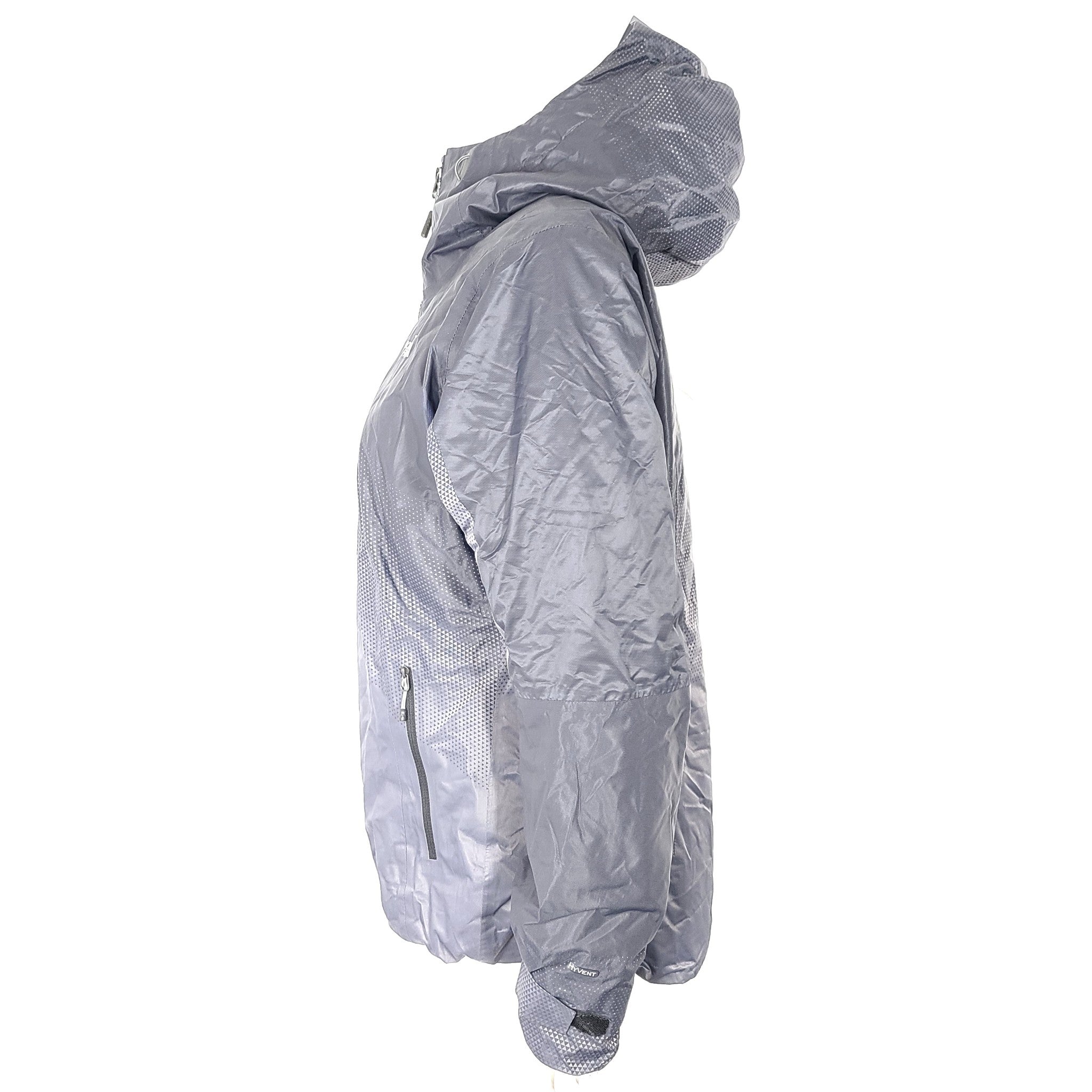 The North Face TNF Women's Fuseform Dot Matrix Insulated Jacket Gray Sz L