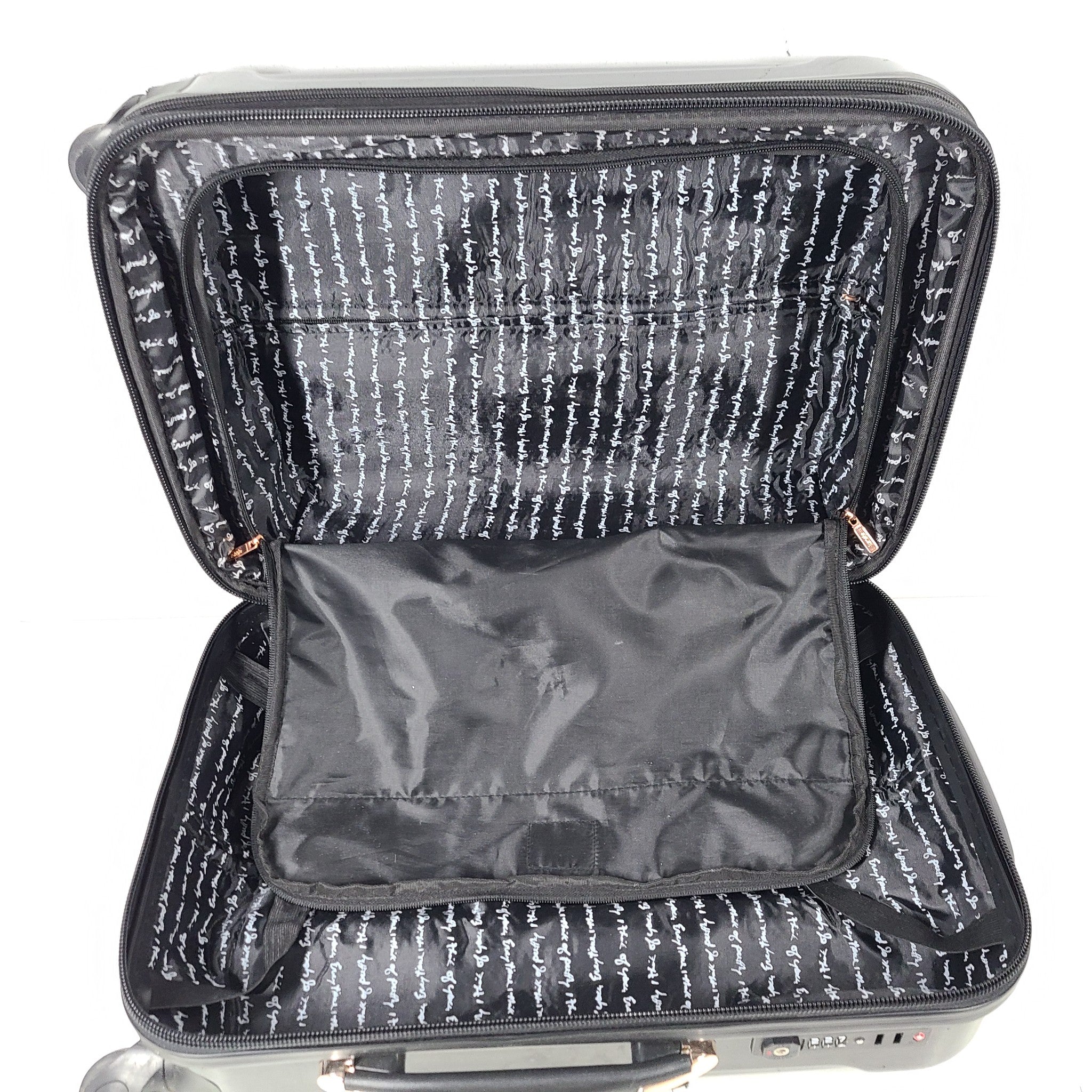 Kensie Alma 20" Spinner Carry-On Cabin Luggage TSA-Lock Hardside Expanding Black