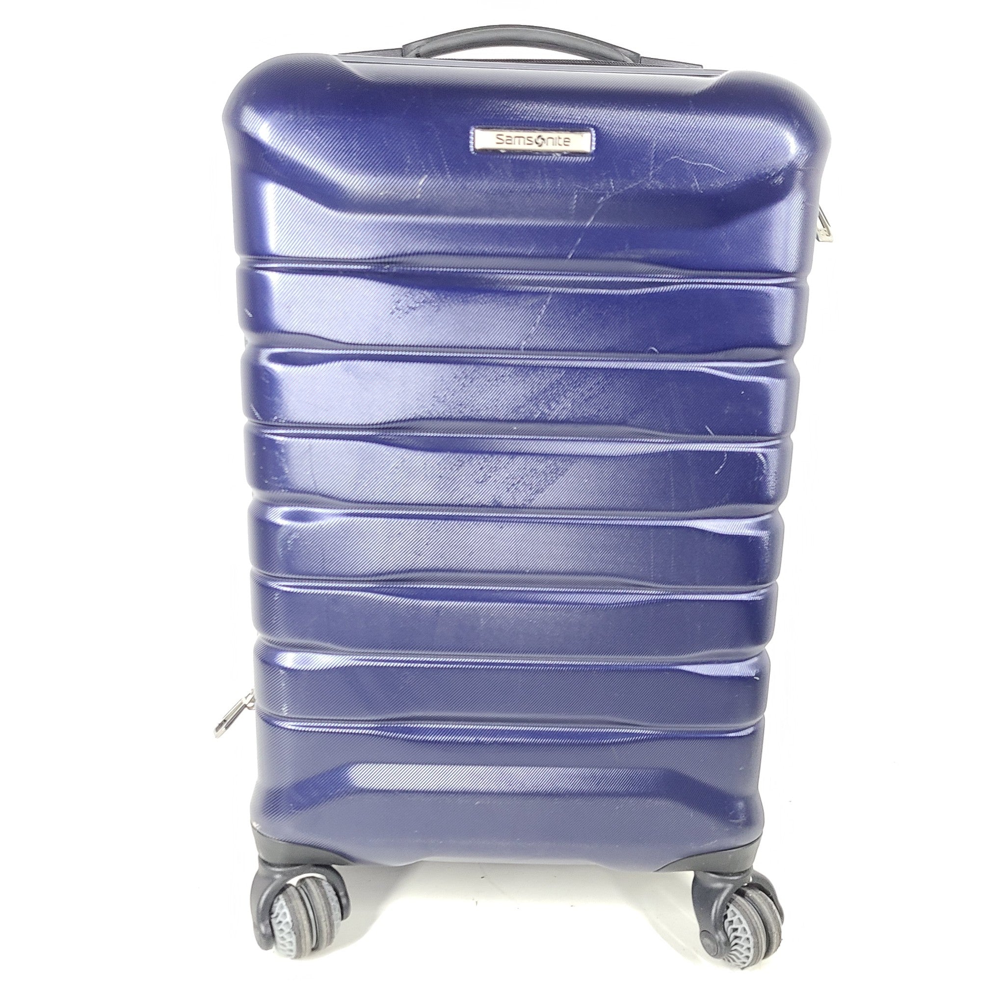 Samsonite 22" Spinner Hardside Carry On Cabin Luggage Microdiamond PC Blue