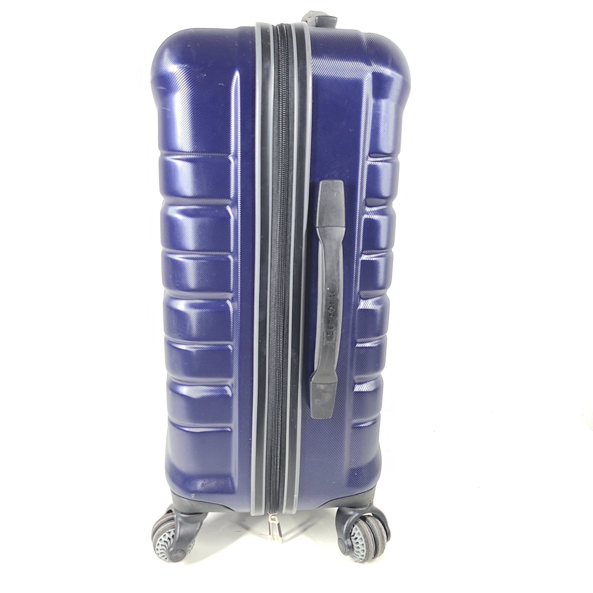 Samsonite 22" Spinner Hardside Carry On Cabin Luggage Microdiamond PC Blue