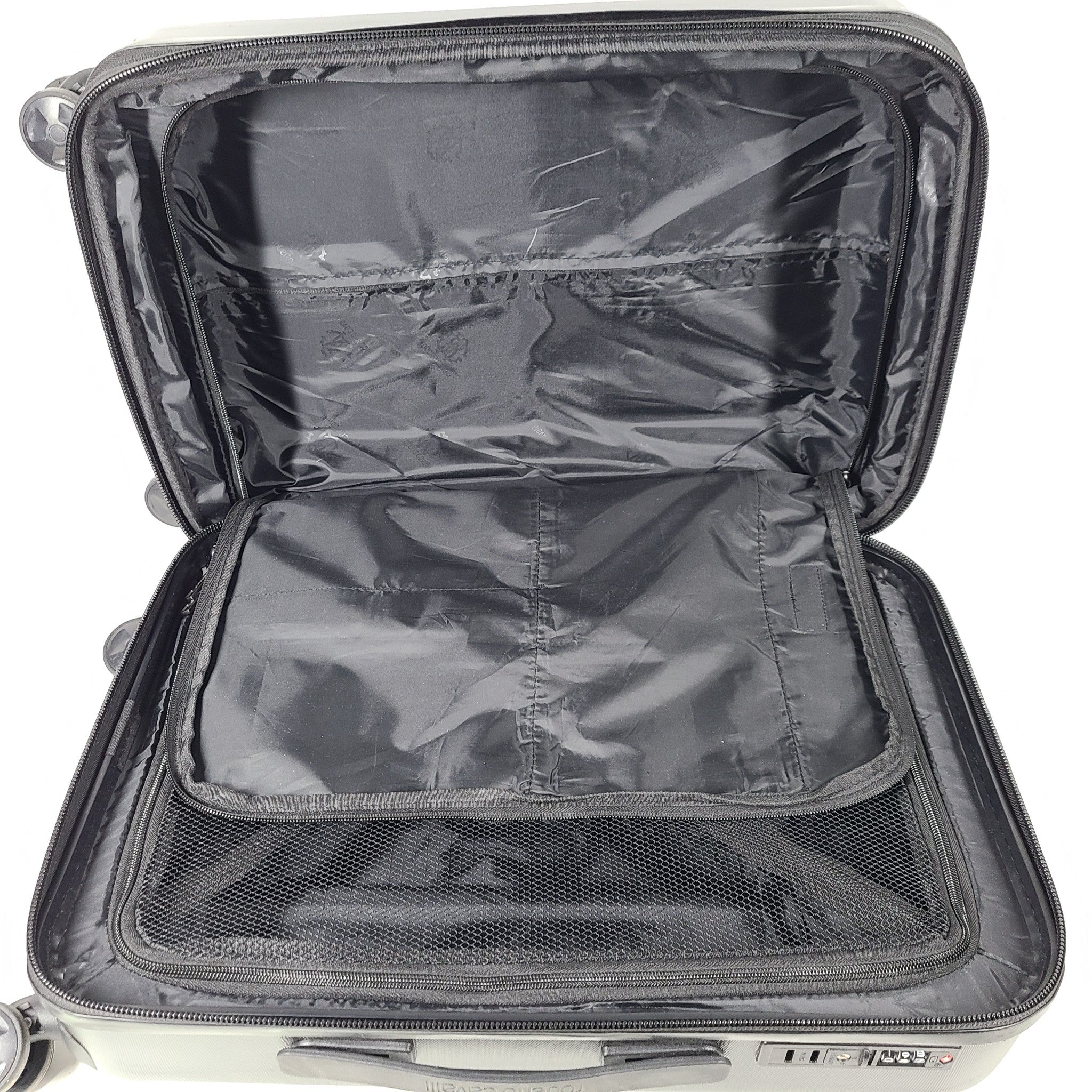 Roberto Cavalli 23" Spinner Carry On Cabin Hardside Luggage Lock Expand PC Black