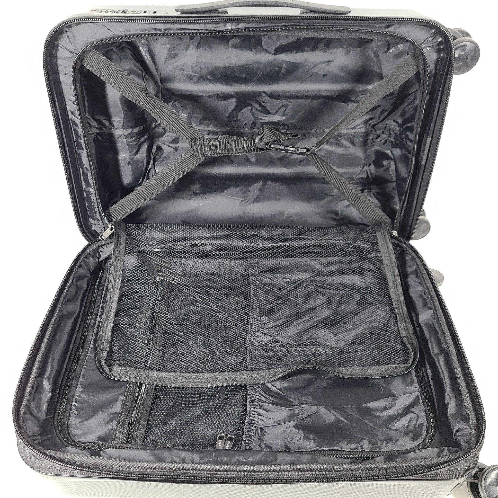 Roberto Cavalli 23" Spinner Carry On Cabin Hardside Luggage Lock Expand PC Black