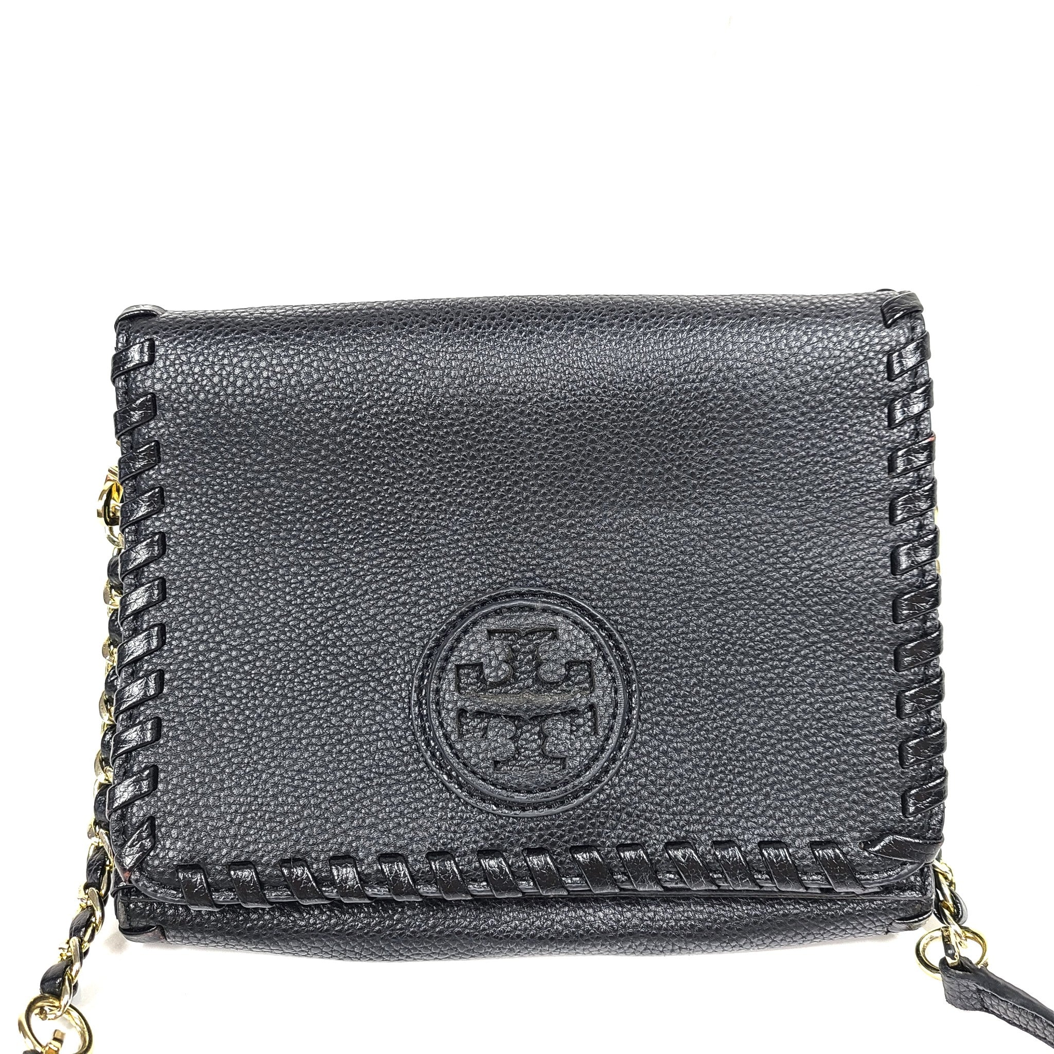 Tory Burch Marion Combo Crossbody Bag Leather Black