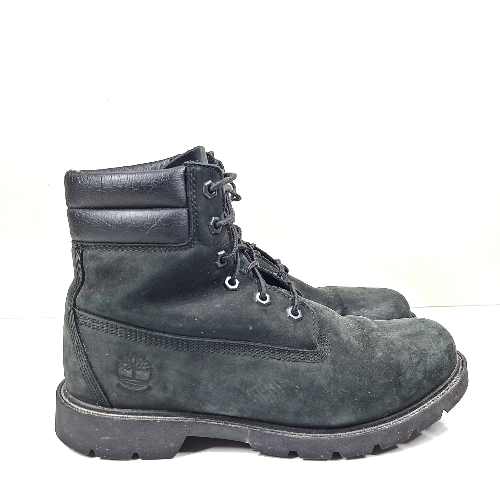 Timberland Women's Linden Woods 6 Inch Waterproof Boots Black A156S Sz 8.5