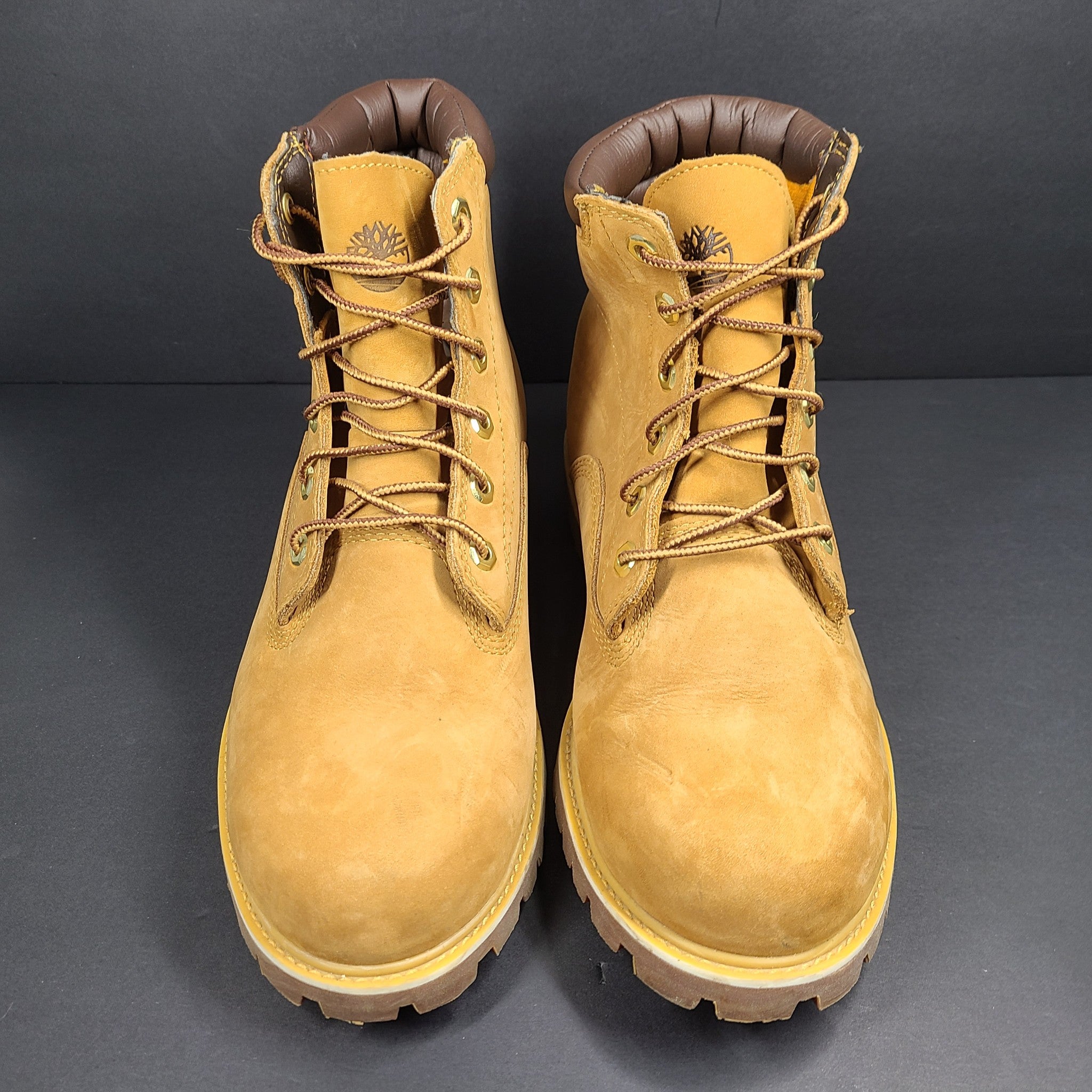 Timberland Men's Alburn 6" Leather Waterproof Lace Up Boots Leather Wheat Sz 9.5