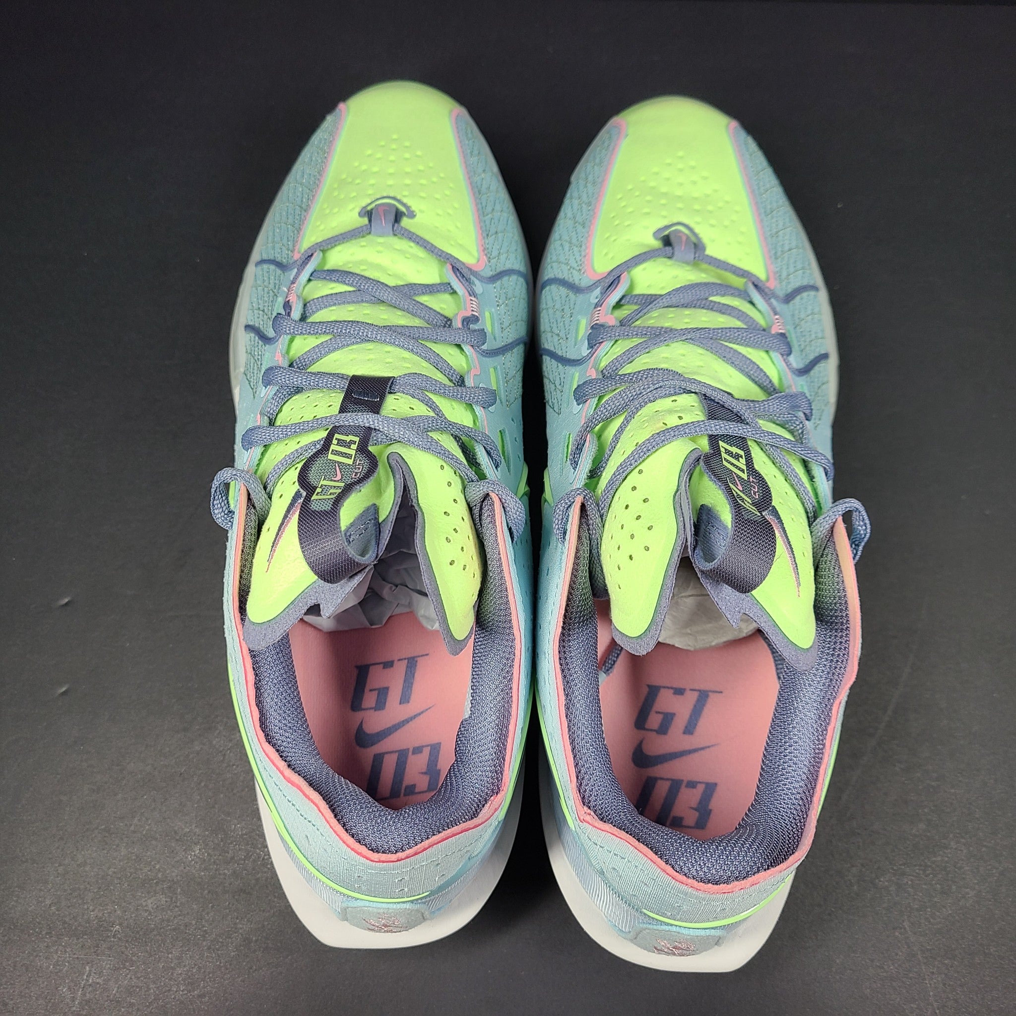 Nike Men's Air Zoom GT Cut 3 EP Sneakers DV2918-401 Easter Green Blue Sz 11