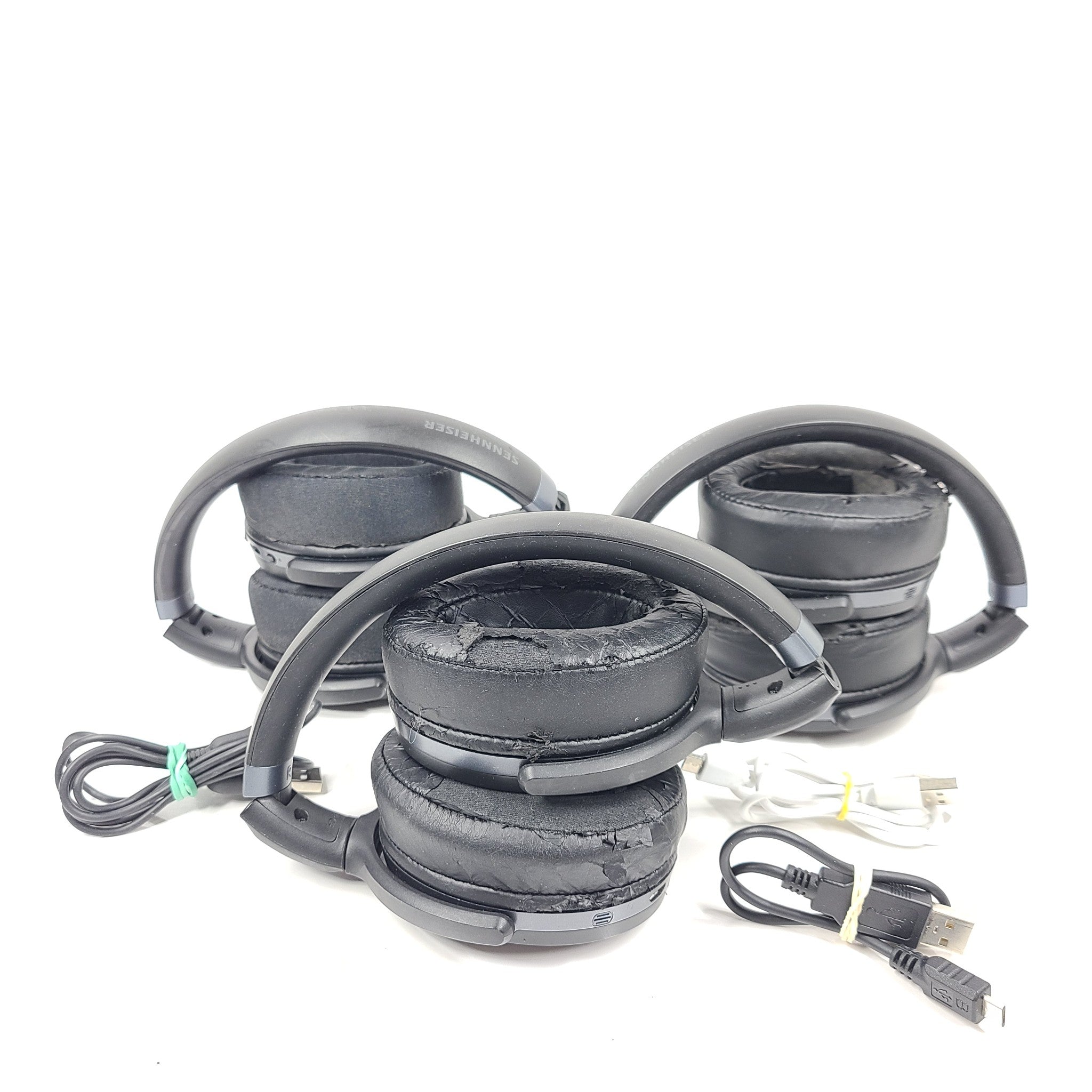 Bundle 3x Sennheiser HD 4.40 Bluetooth Wireless Over-Ear Headphones - Black READ