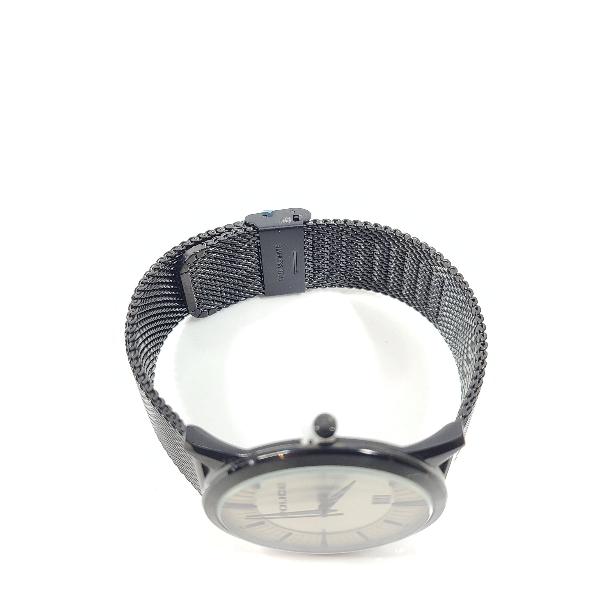 Police Men's Analogue Classic Quartz Watch Stainless Steel Strap 45 mm Black