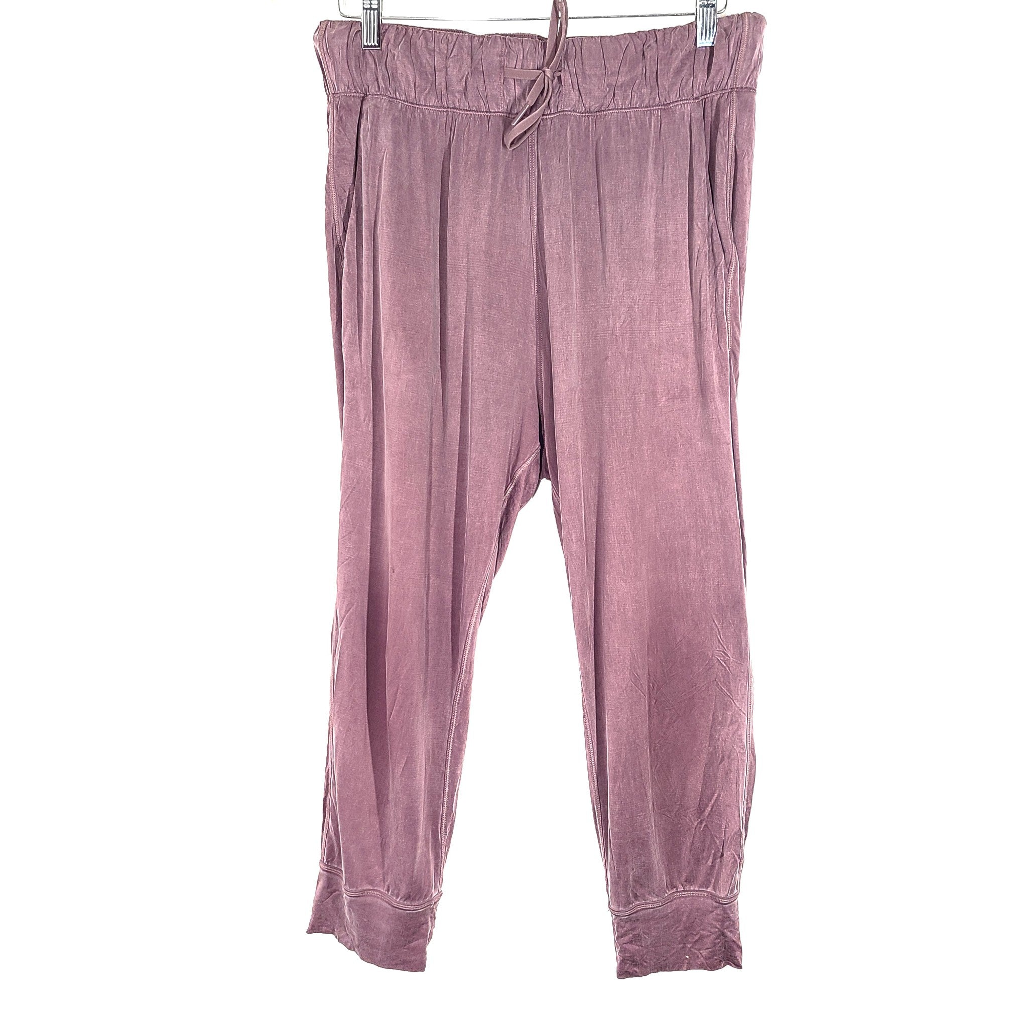 Lululemon Women's Lost In Leisure Crop Jogger Pants Stretch Mauve Purple Sz 8