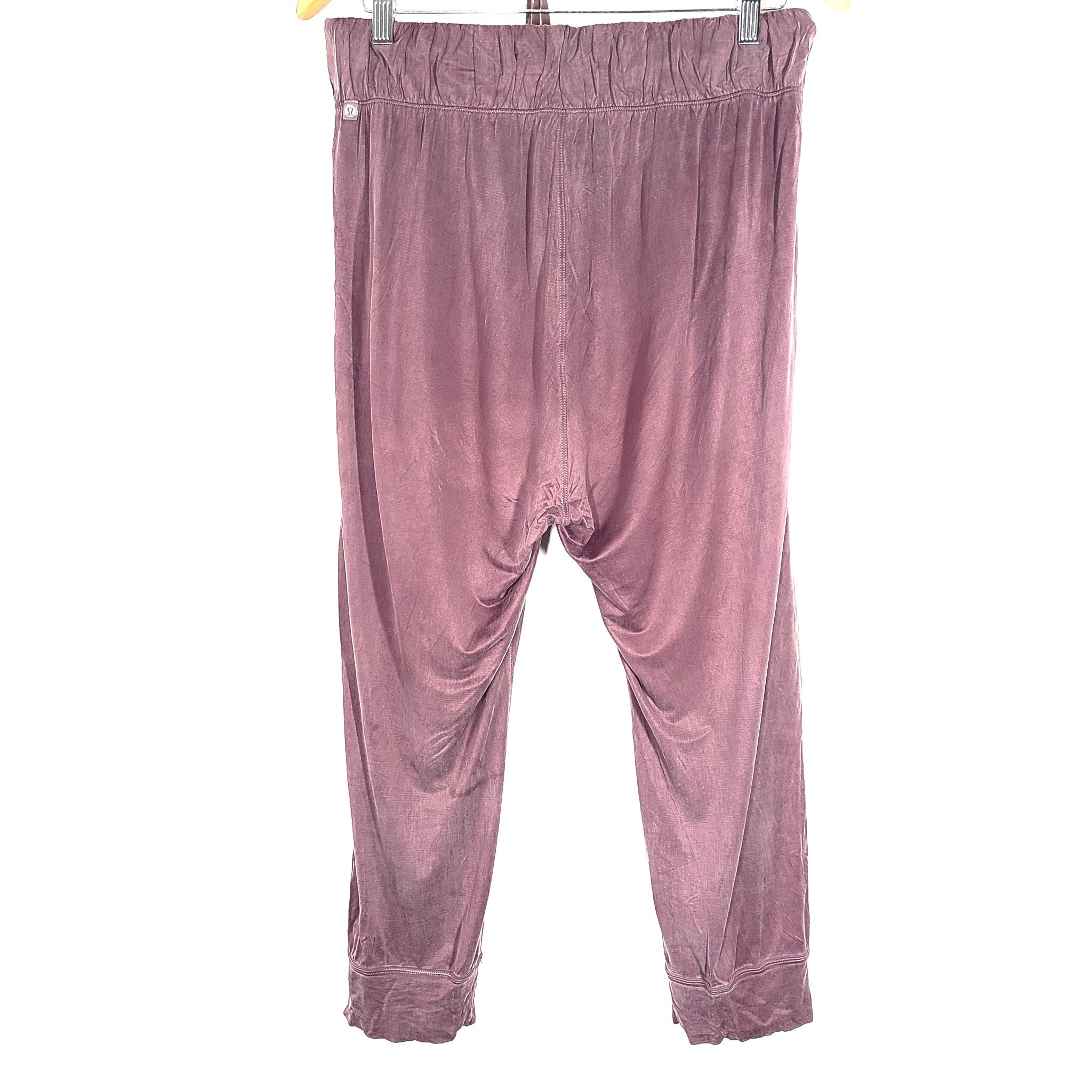 Lululemon Women's Lost In Leisure Crop Jogger Pants Stretch Mauve Purple Sz 8
