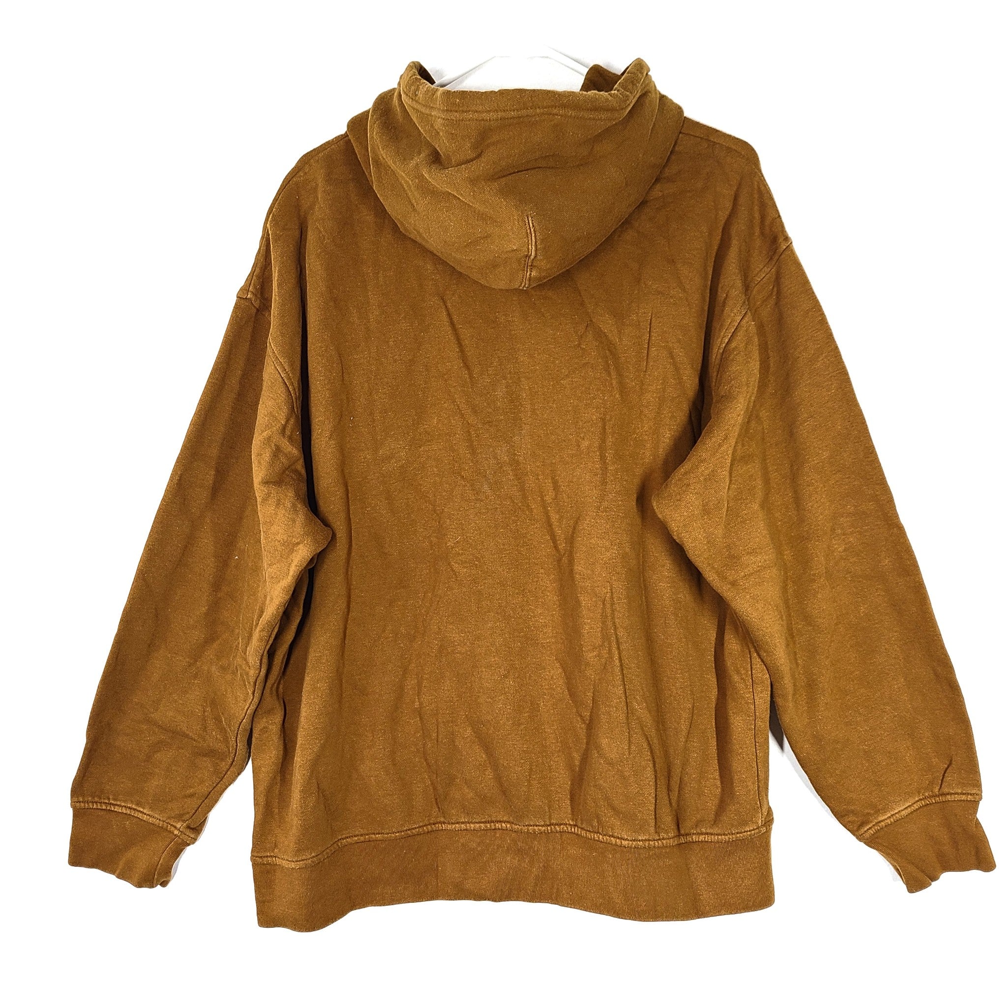 Levi's Men's Big Logo Print Hoodie Pullover Kangaroo Pocket Brown Sz XL