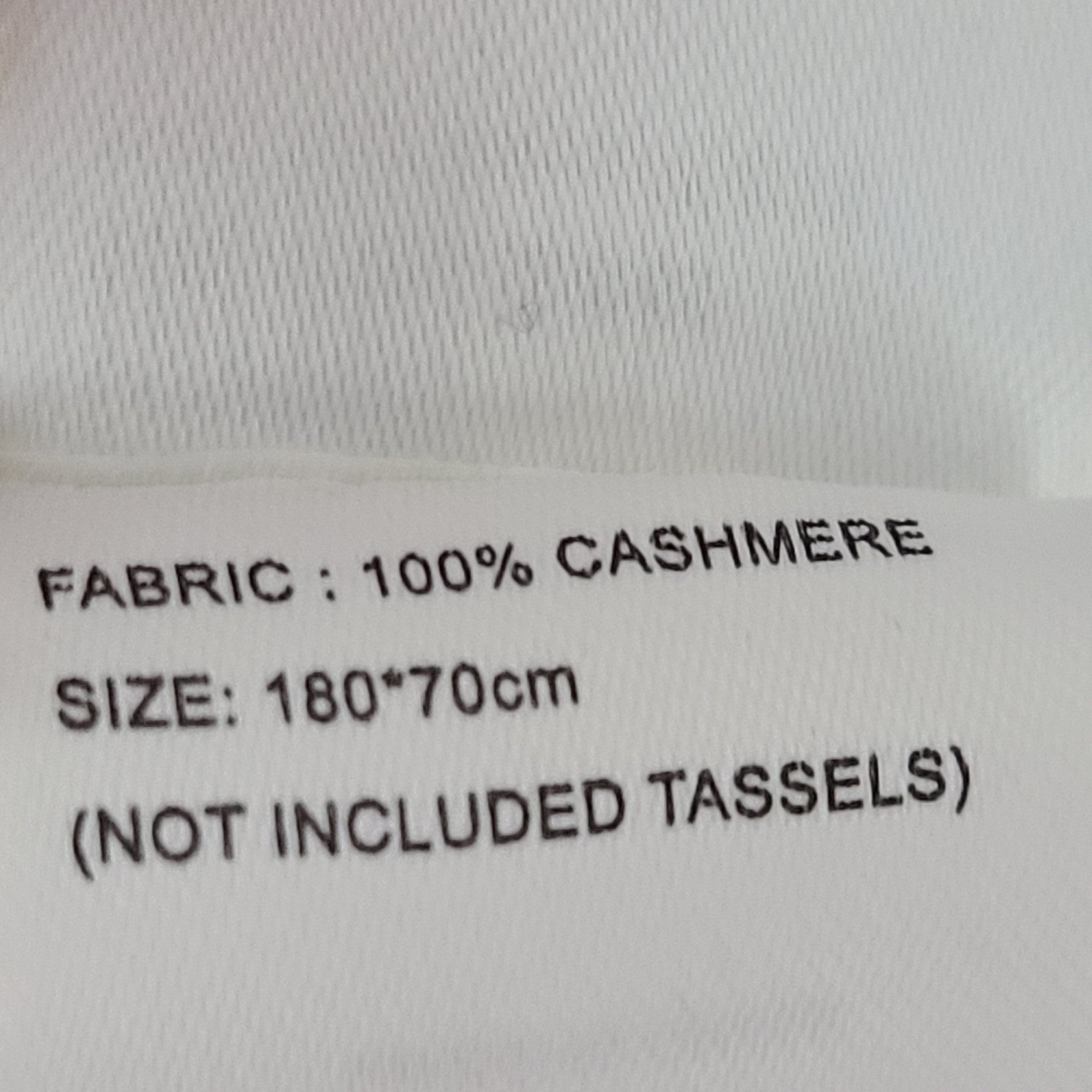 Laurel 100% Cashmere Scarf 72" Rectangle Soft Shawl Pashmina Wrap Beige & Gray
