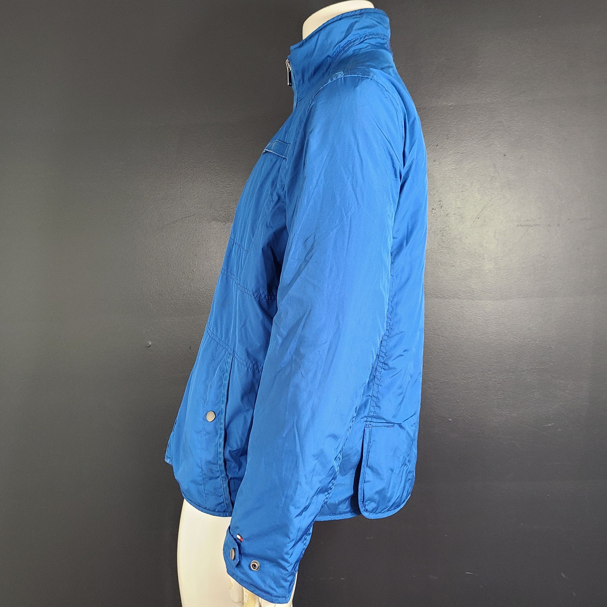 Tommy Hilfiger Men's Reversible Water Resistant Windbreaker Jacket Blue Sz L