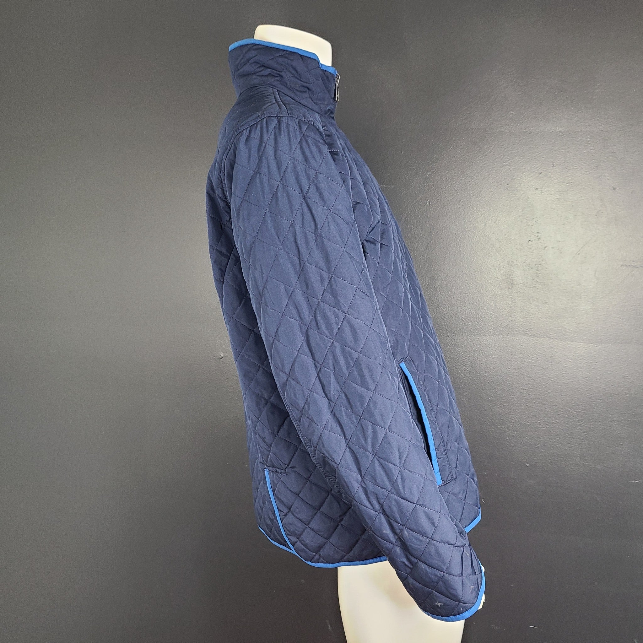 Tommy Hilfiger Men's Reversible Water Resistant Windbreaker Jacket Blue Sz L