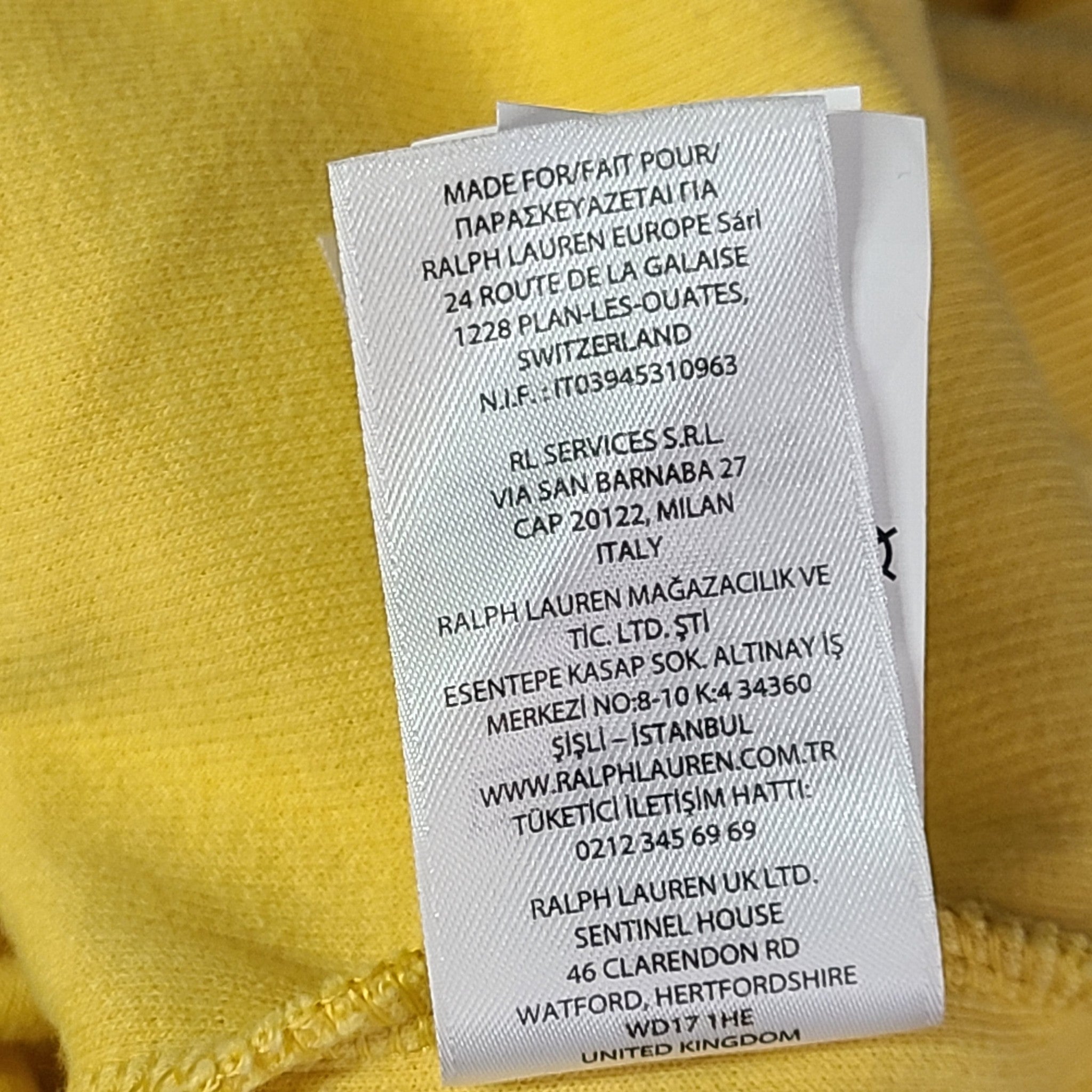 Polo Ralph Lauren Men's Jersey Quarter-Zip Pullover Sweater LS Shirt Yellow Sz M