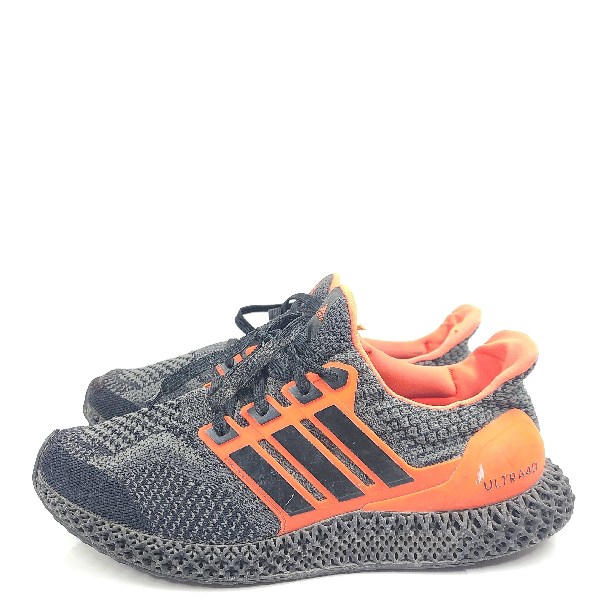 Adidas Men's Ultra 4D 5.0 Sneakers G58159 Black Solar Red Sz 11 READ