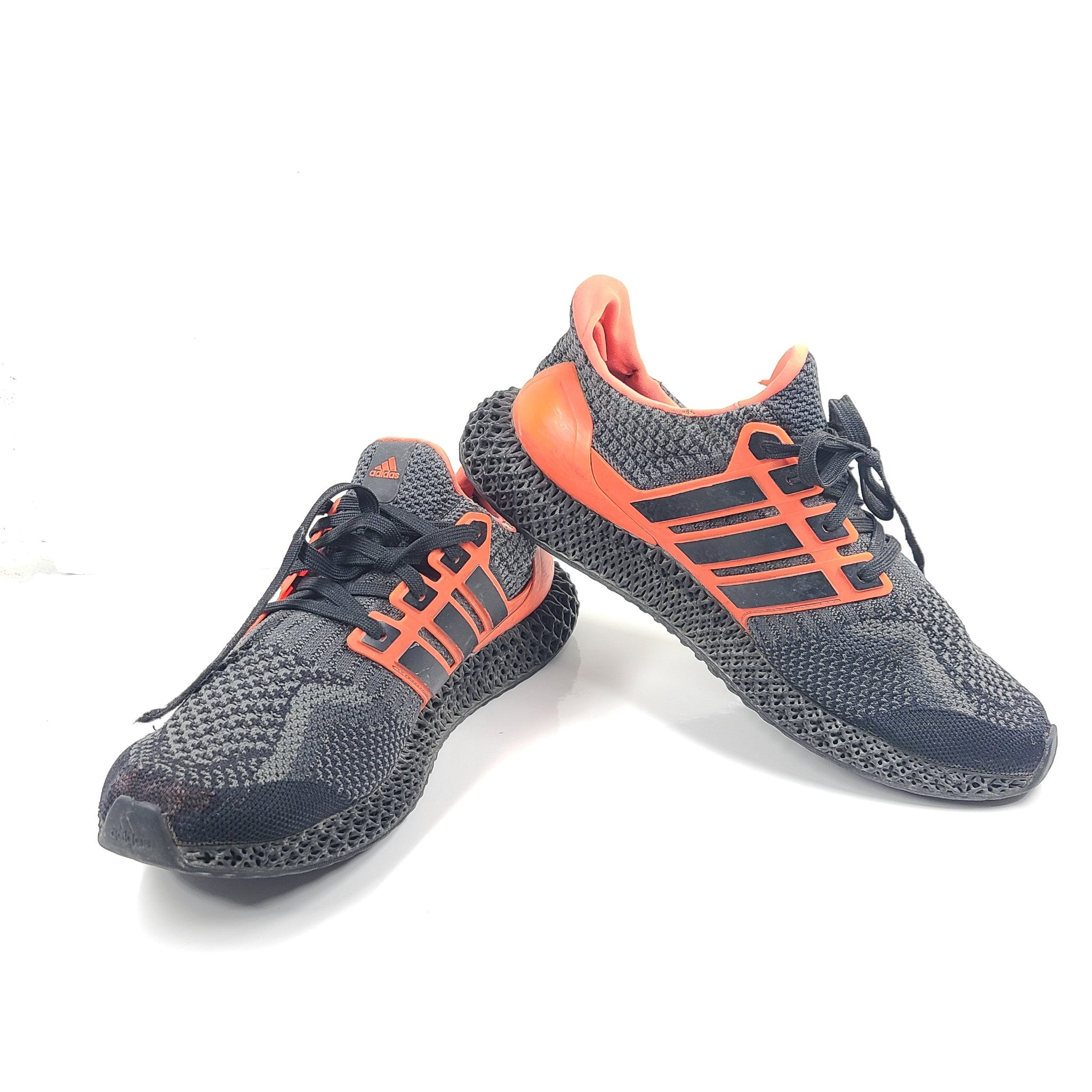 Adidas Men's Ultra 4D 5.0 Sneakers G58159 Black Solar Red Sz 11 READ