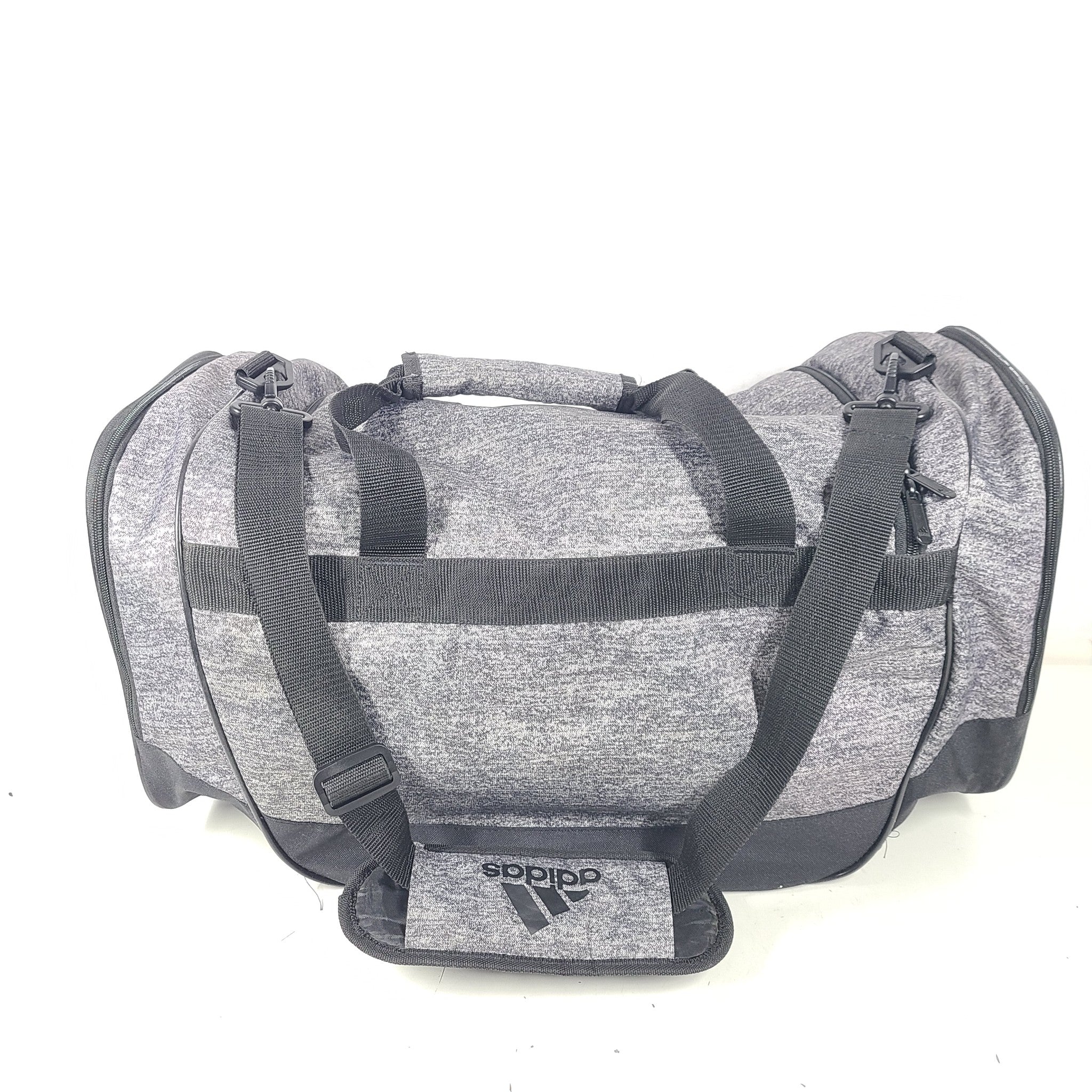 Adidas Defender Duffle Bag Training Gym Packable Water-Resistant Gray