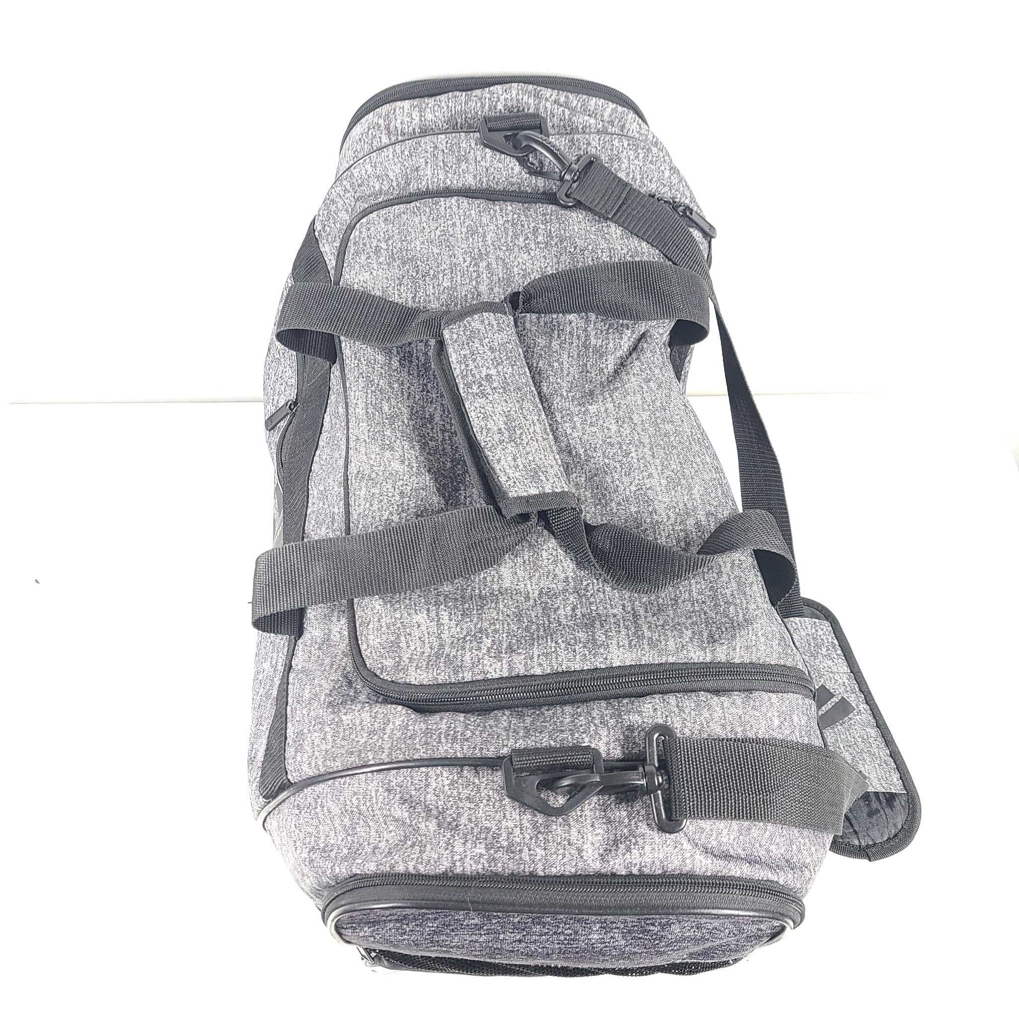 Adidas Defender Duffle Bag Training Gym Packable Water-Resistant Gray