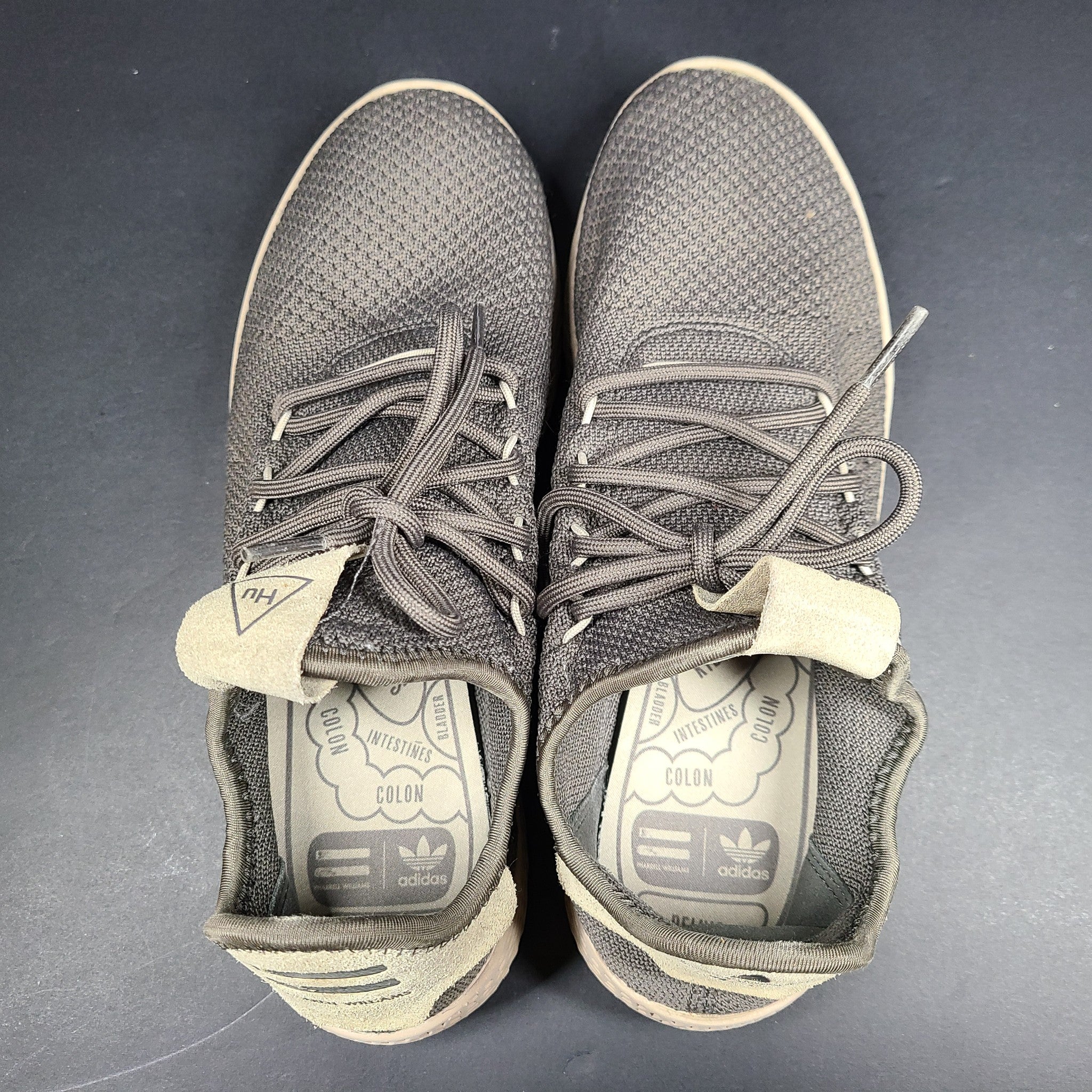 Adidas Men's Tennis HU Sneakers Primeknit Upper GZ9526 Light Brown Sz 8.5
