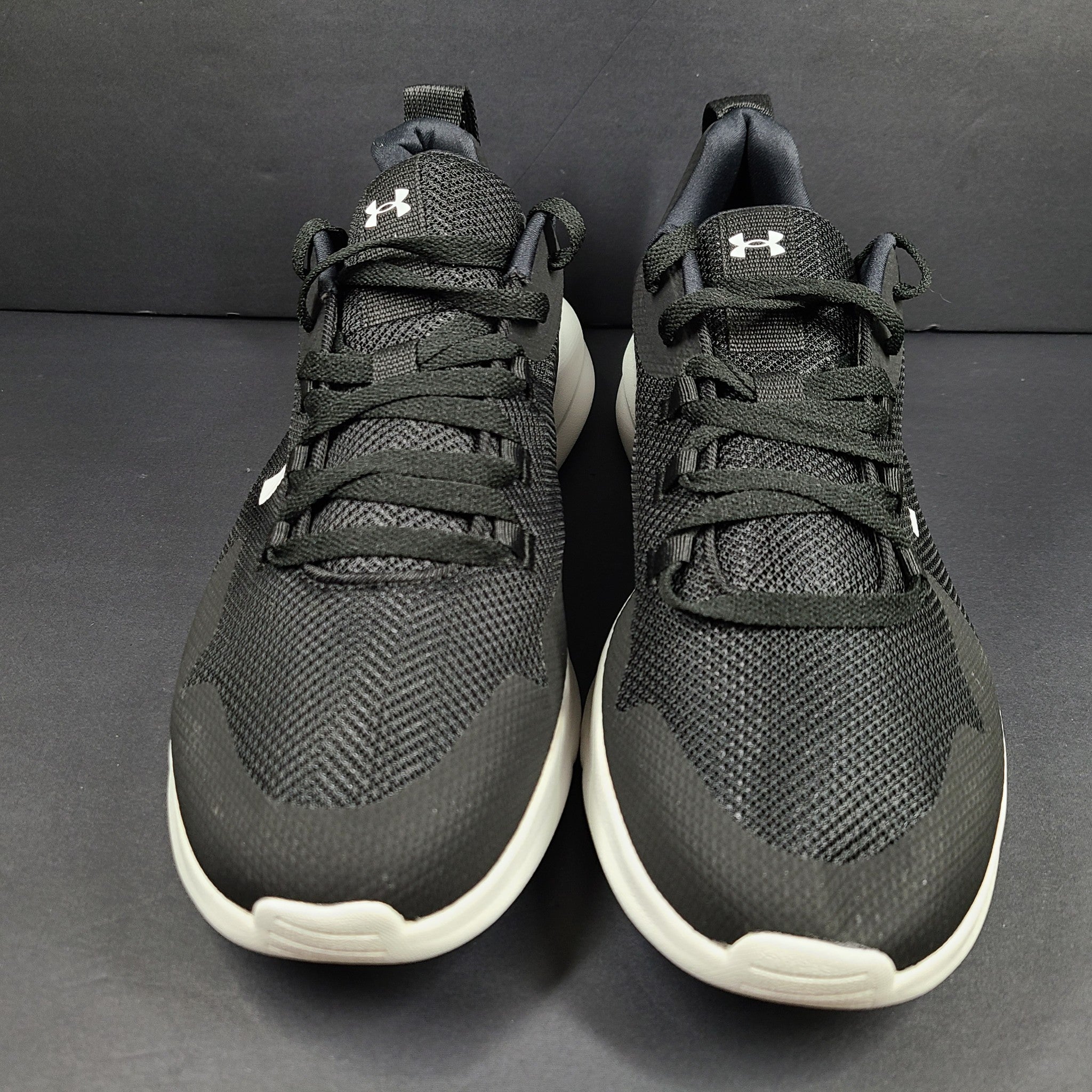 Under Armour Men's UA Essential 'Black White' Sneakers Shoes 3022954-001 Sz 12