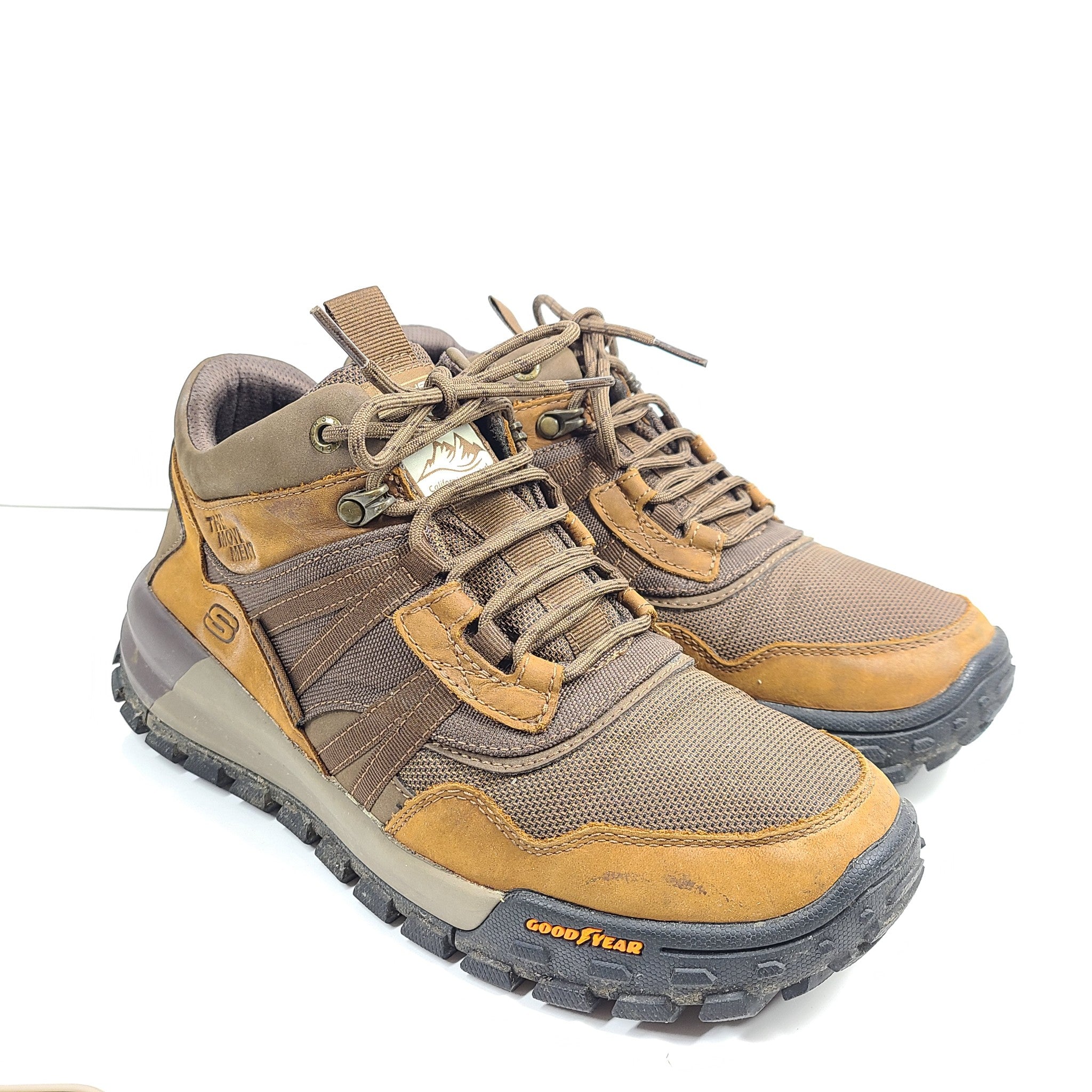 Skechers Men's Norsen Evo Trenton Relaxed Fit Hiking Boots 204429 Brown Sz 9.5