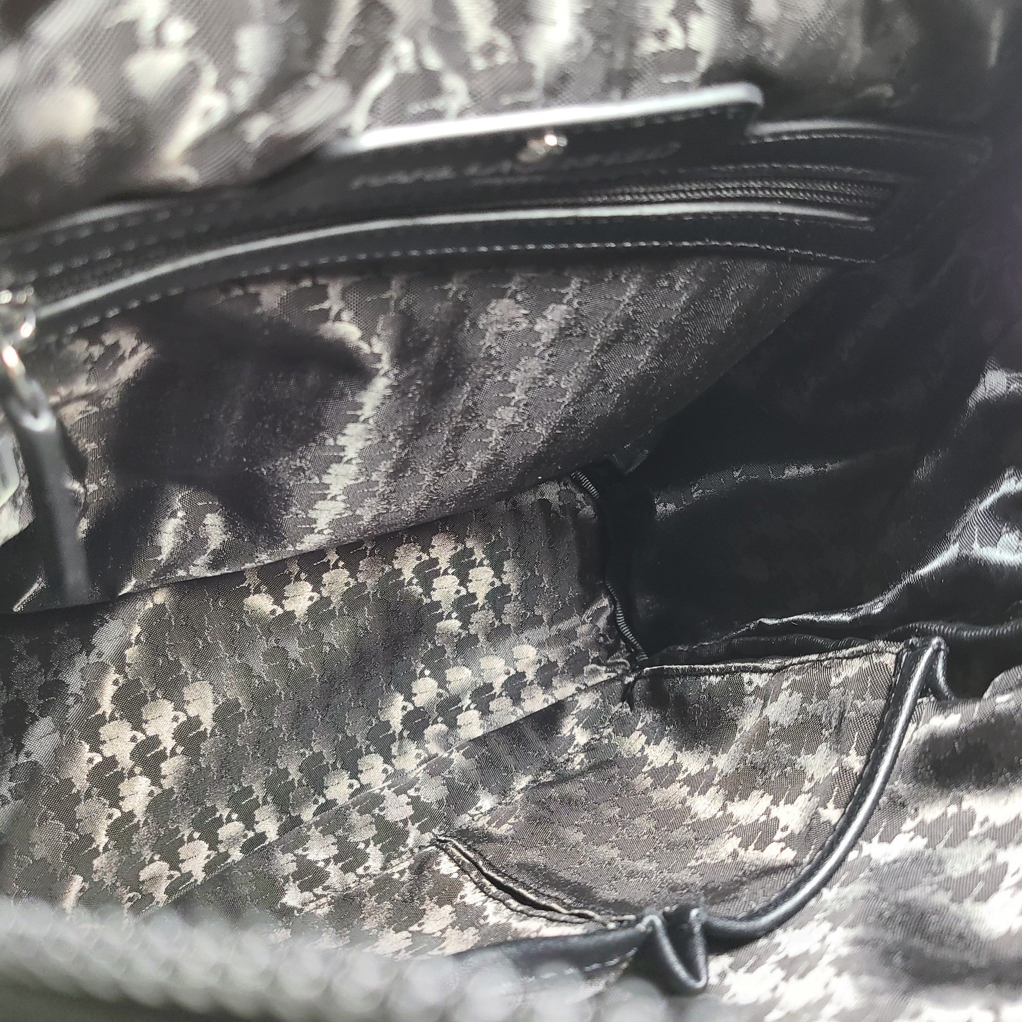 Karl Lagerfeld Paris Amour Medium Backpack Nylon LH4KE7DH Logo Design Black