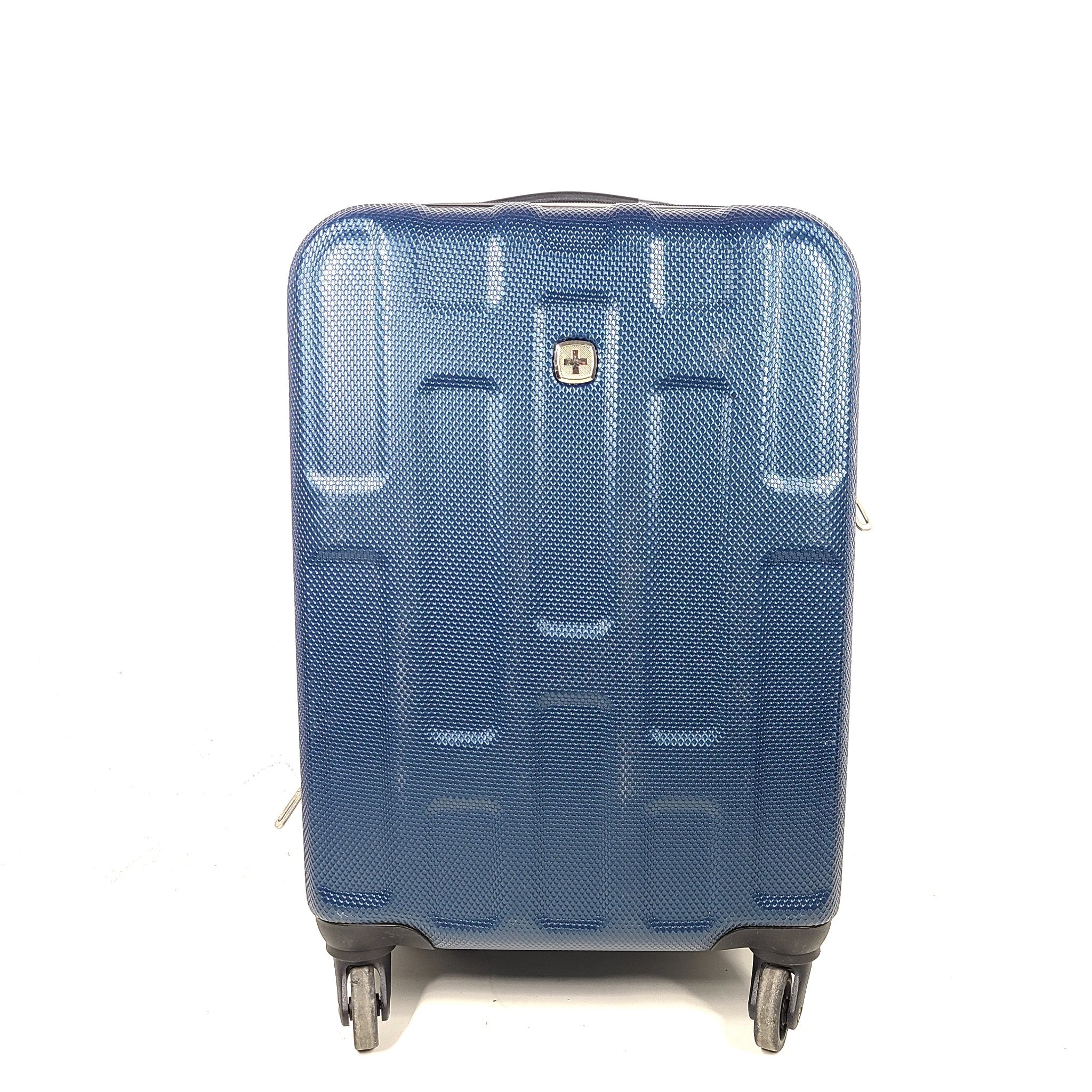 Swiss Gear 21" Spinner Carry On Cabin Luggage Lightweight Hard Shell Blue