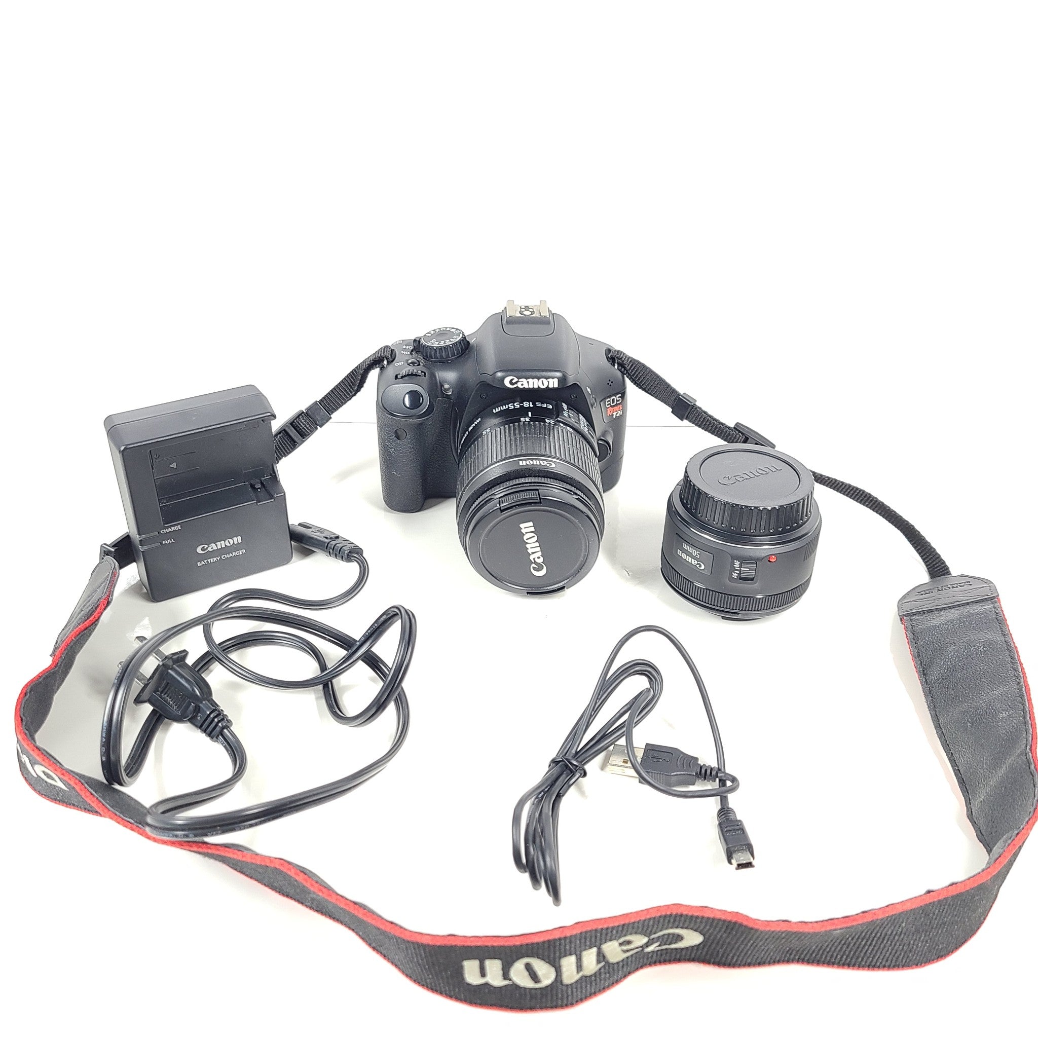 Canon EOS Rebel T2i EOS 550D 18.0MP Digital SLR Camera + EF-S IS 18-55 + 256GB +
