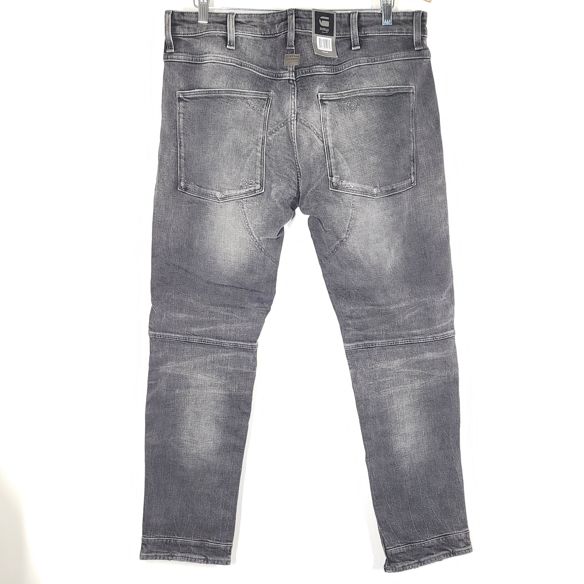 G-Star Men's 5620 3D Slim Jeans Pants Distressed Stretch Skinny Black Sz 34 x32