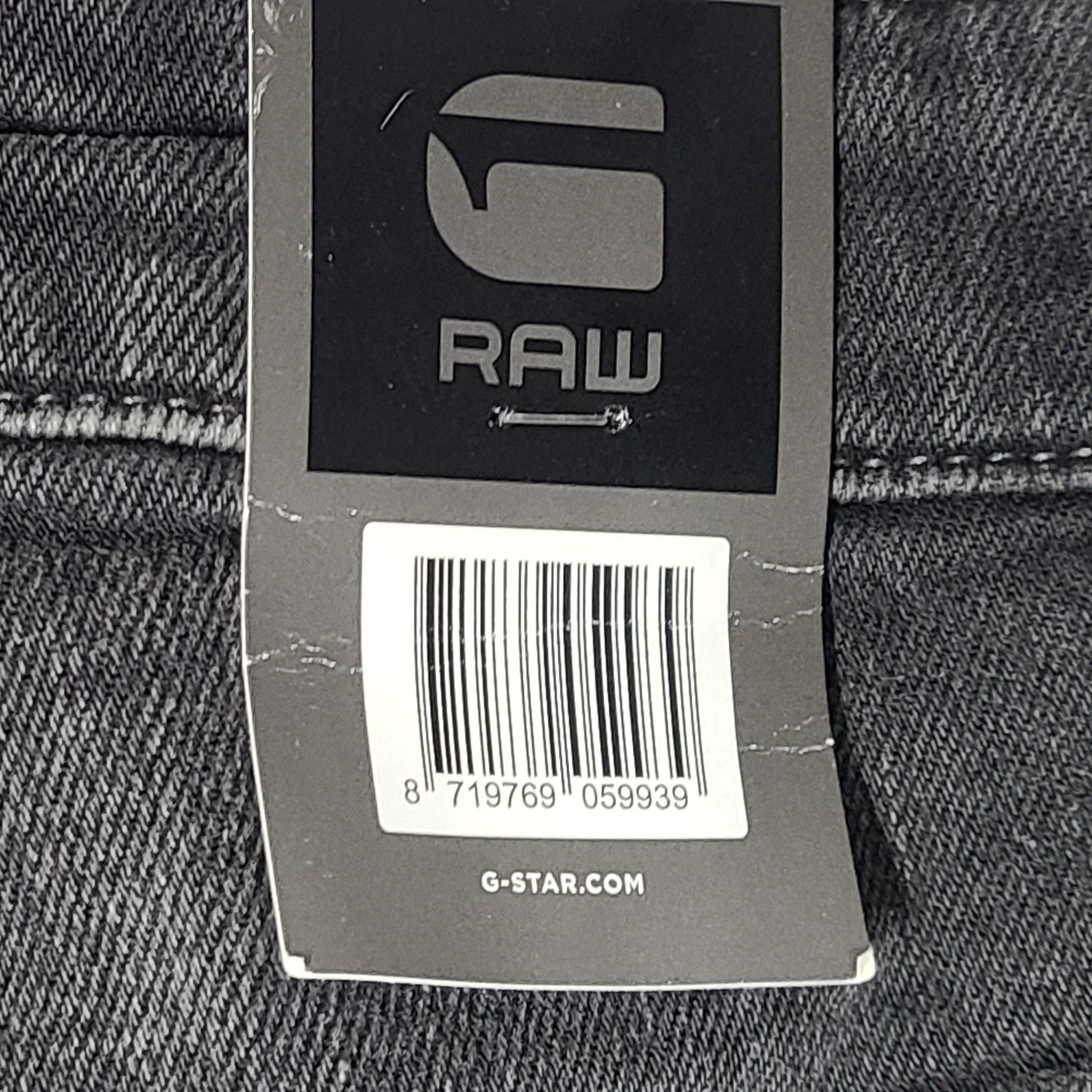 G-Star Men's 5620 3D Slim Jeans Pants Distressed Stretch Skinny Black Sz 34 x32