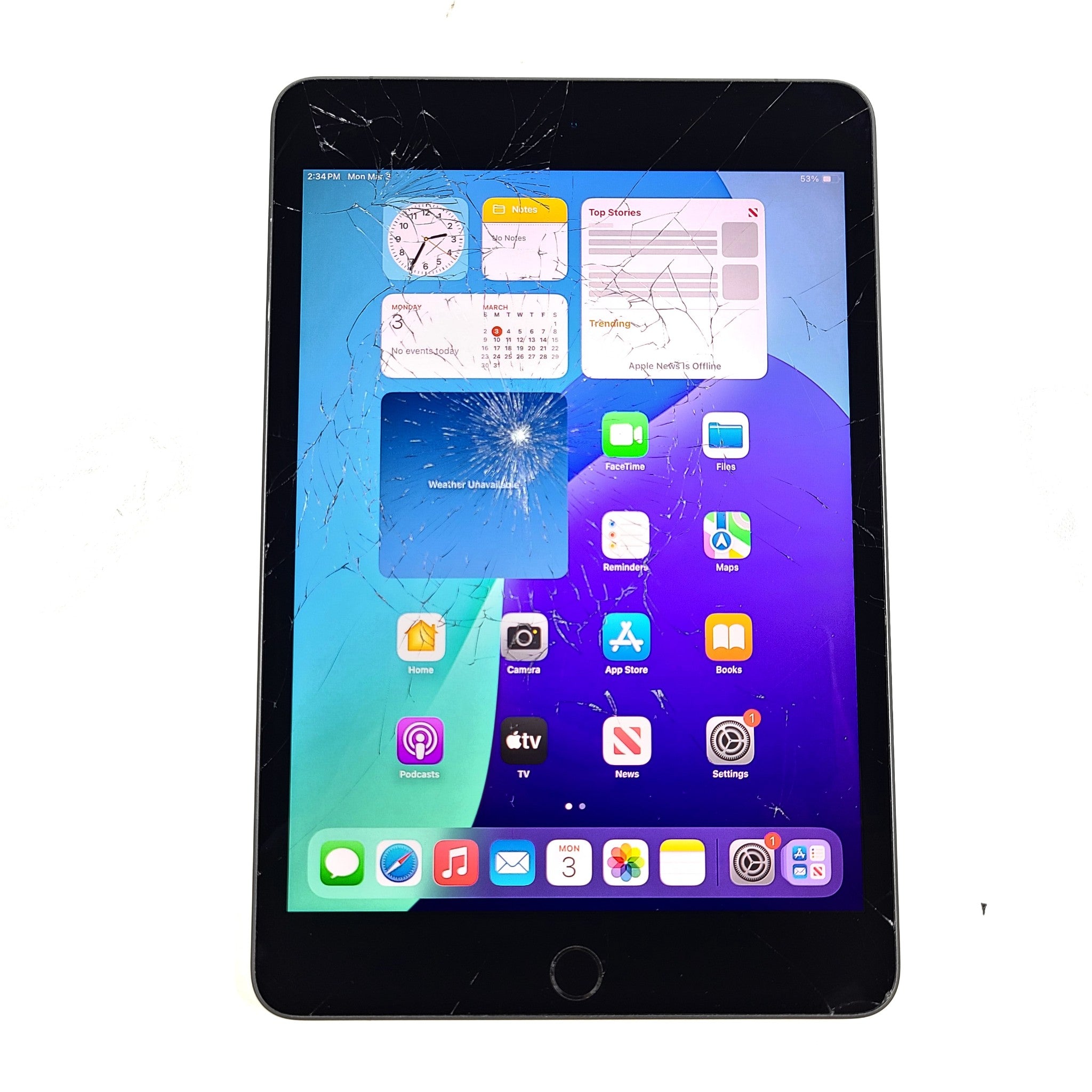 Apple iPad Mini 5 5th Generation 64GB Wi-Fi+4G (Unlocked) A2124 - Space Gray X2
