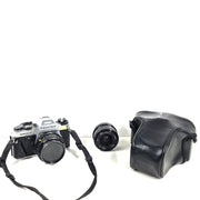 Pentax Super Program 35mm SLR Film Camera + 50mm + Wide Angle + Holster Case