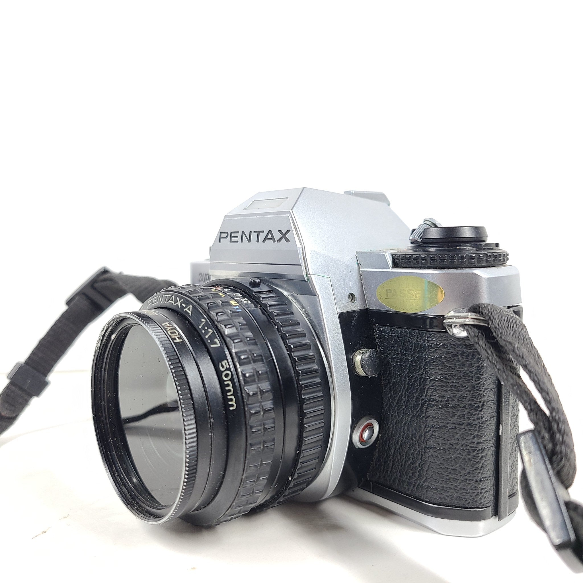 Pentax Super Program 35mm SLR Film Camera + 50mm + Wide Angle + Holster Case