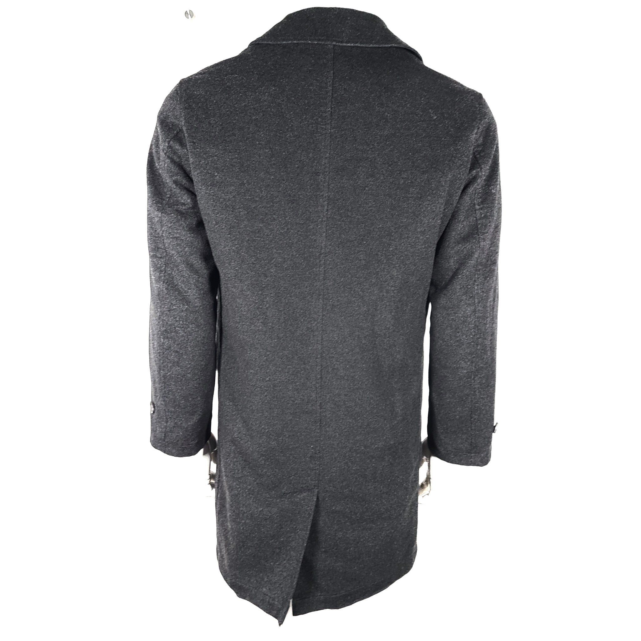 Brooks Brothers Reversible Coat Storm Sys Cashmere Loro Piana Gray/Blue Sz 38R