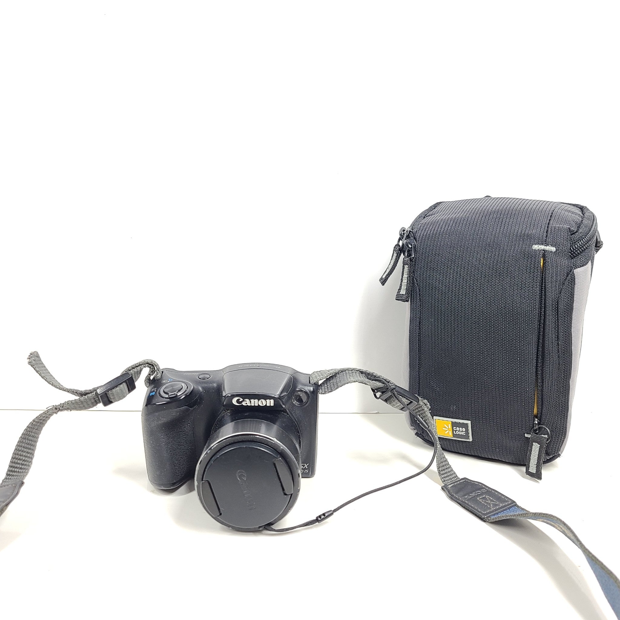 Canon PowerShot SX430 IS 20.0MP Digital Bridge Camera + 32GB + Case NO CHARGER