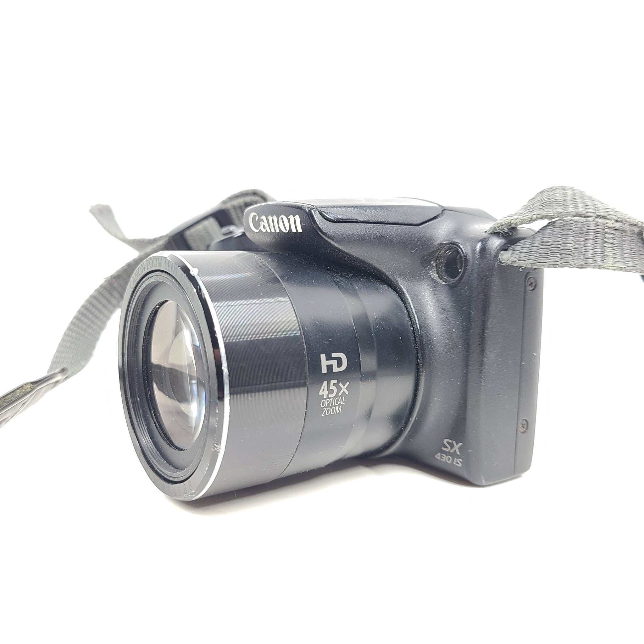 Canon PowerShot SX430 IS 20.0MP Digital Bridge Camera + 32GB + Case NO CHARGER