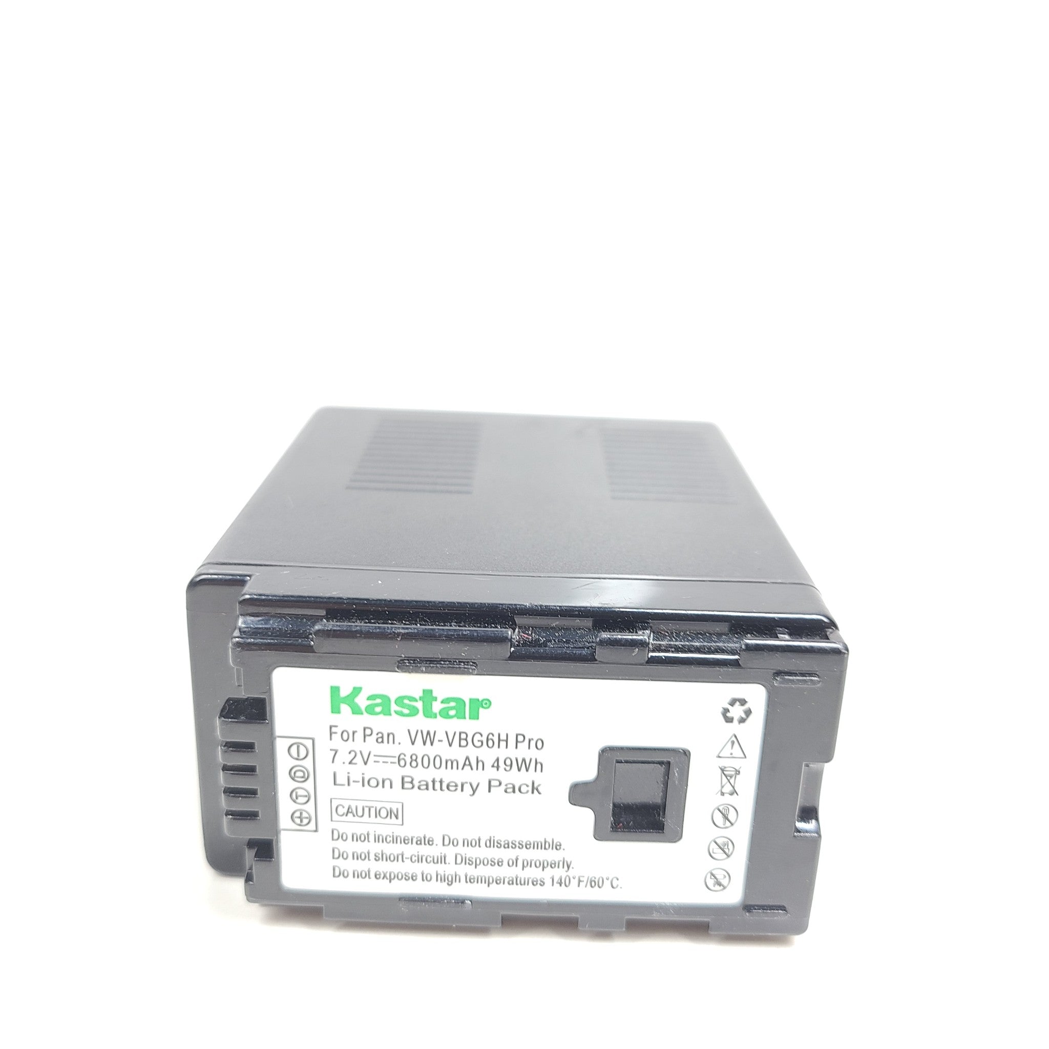2x Kastar Battery Pack Replacement for Panasonic VW-VBG6 Pro 7.2V 6800mAh- Black
