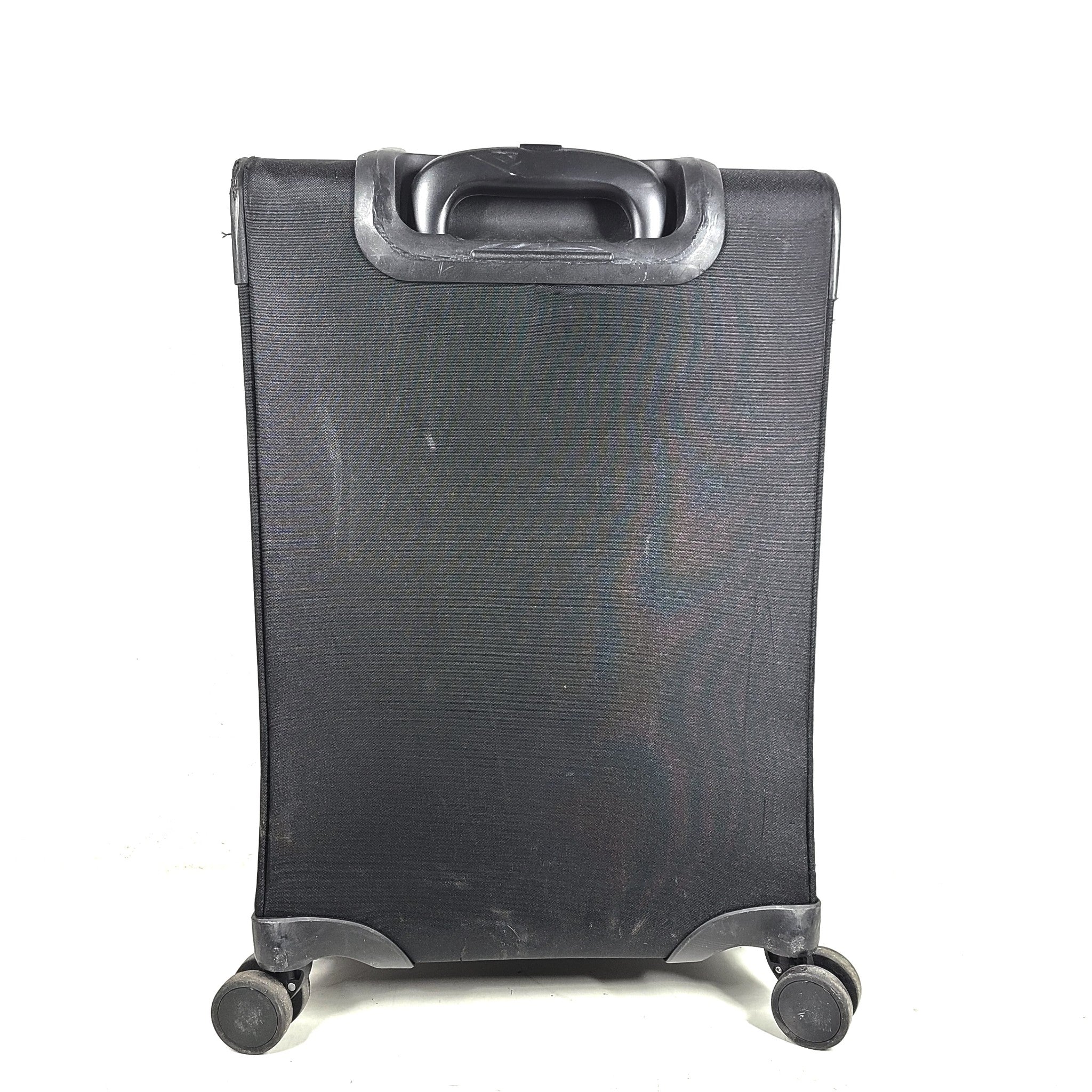 Karl Lagerfeld Paris 22" Logo Carry-On Spinner Softshell Suitcase Luggage Black