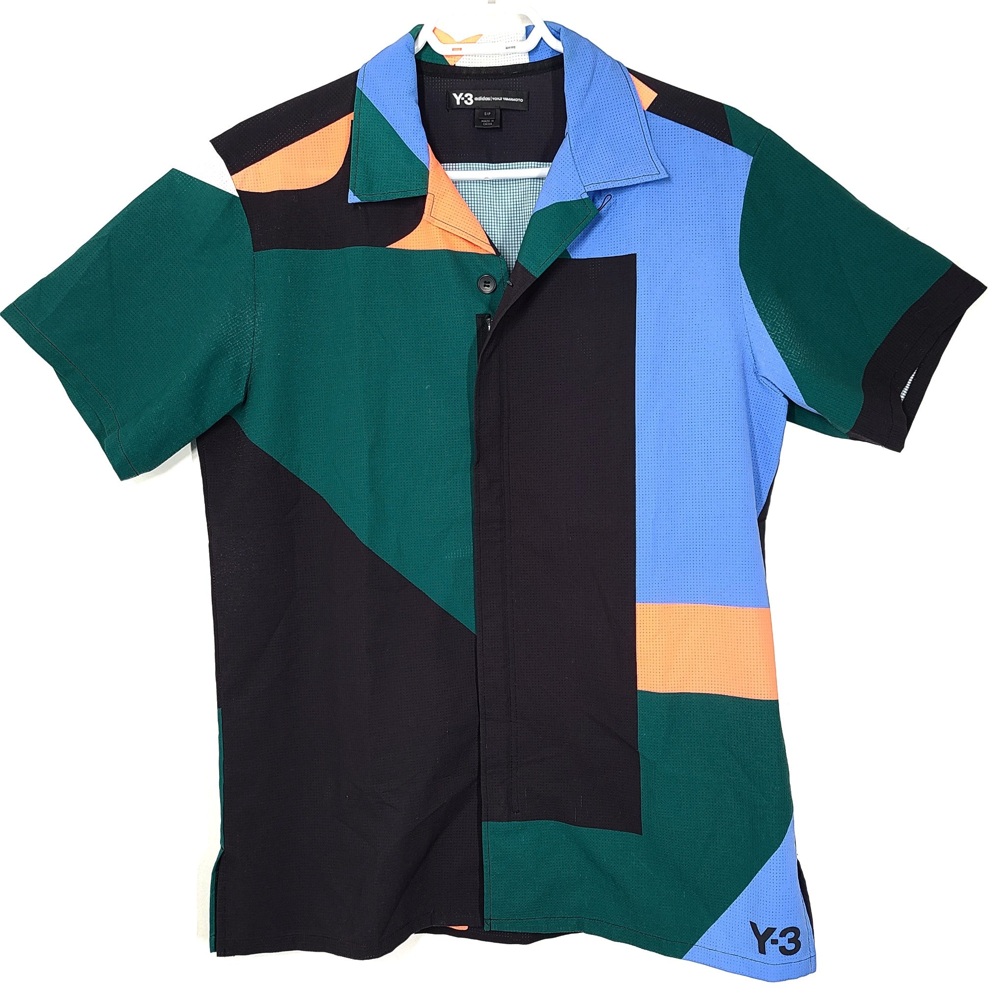 adidas Y-3 Yohji Yamamoto Men's Resort Vacation Shirt Short Sleeve Noble Green S